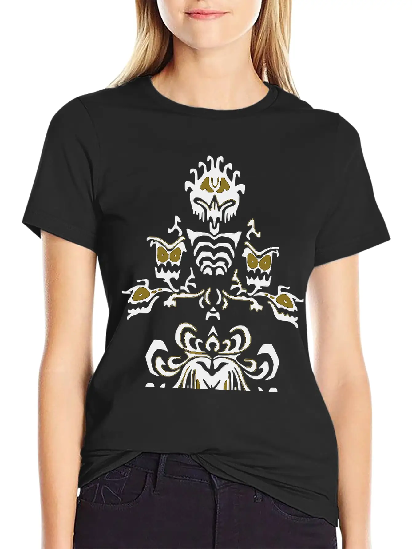 Haunted House Walls Unisex Casual T-Shirt – Clean Design For Daily Comfort