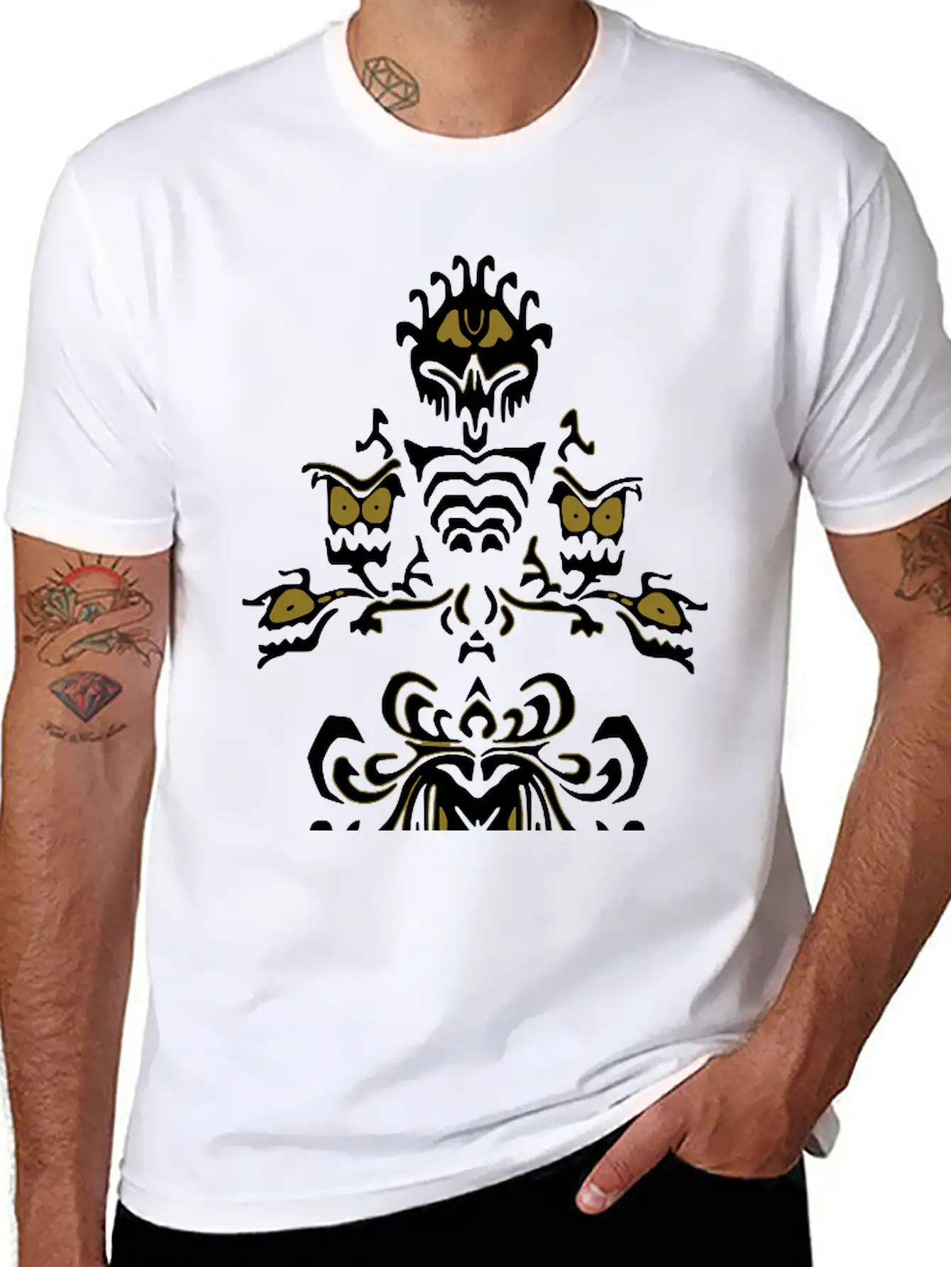 Haunted House Walls Unisex Casual T-Shirt – Clean Design For Daily Comfort