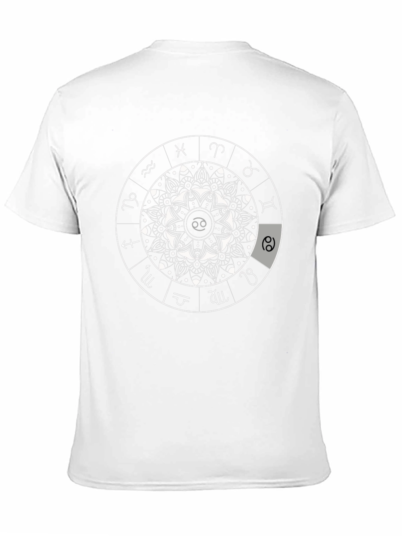 Zodiac Astrology Mandala T-Shirt - Cancer Sign