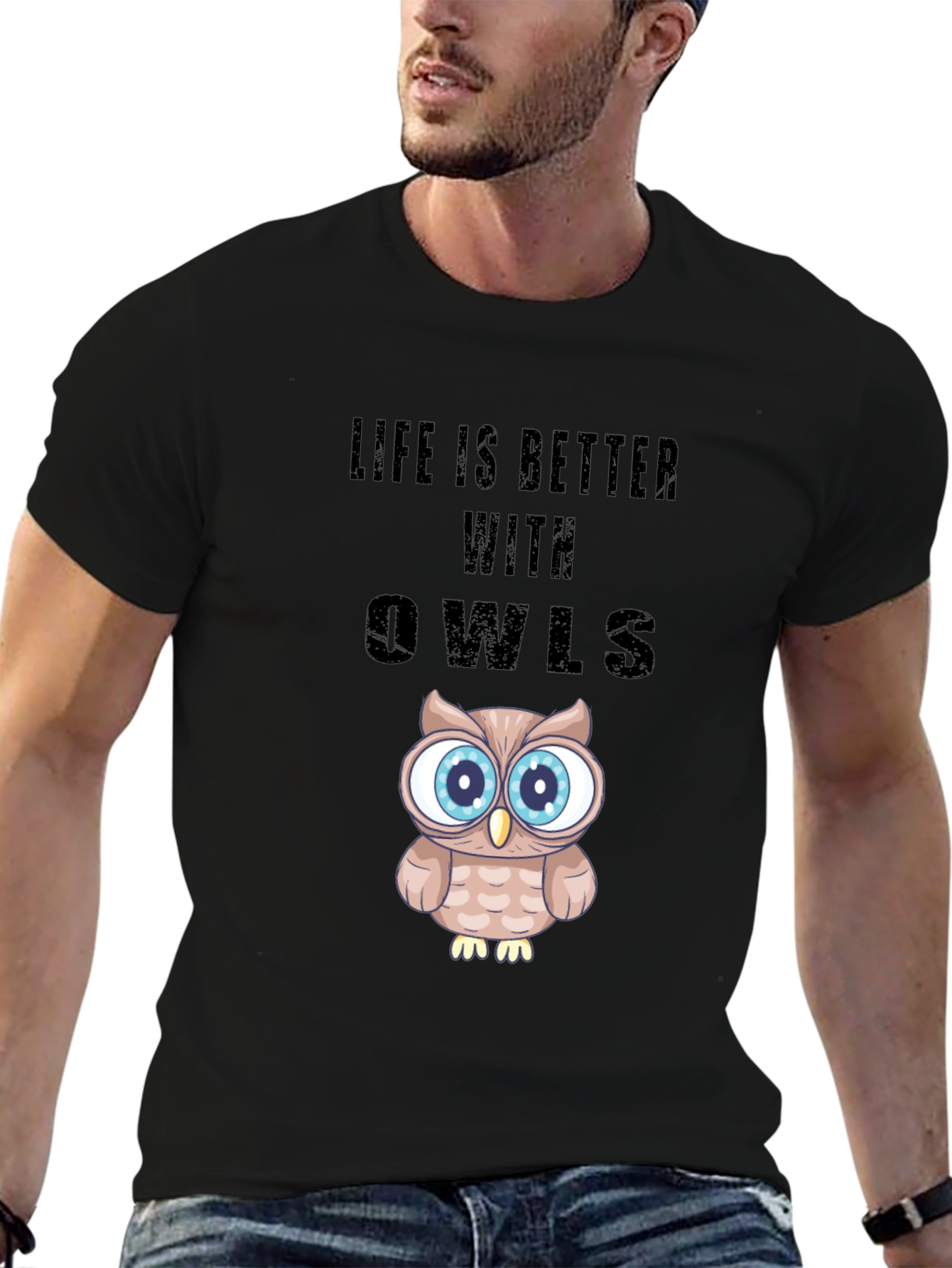 Life is Better With Owls Graphic T-Shirt