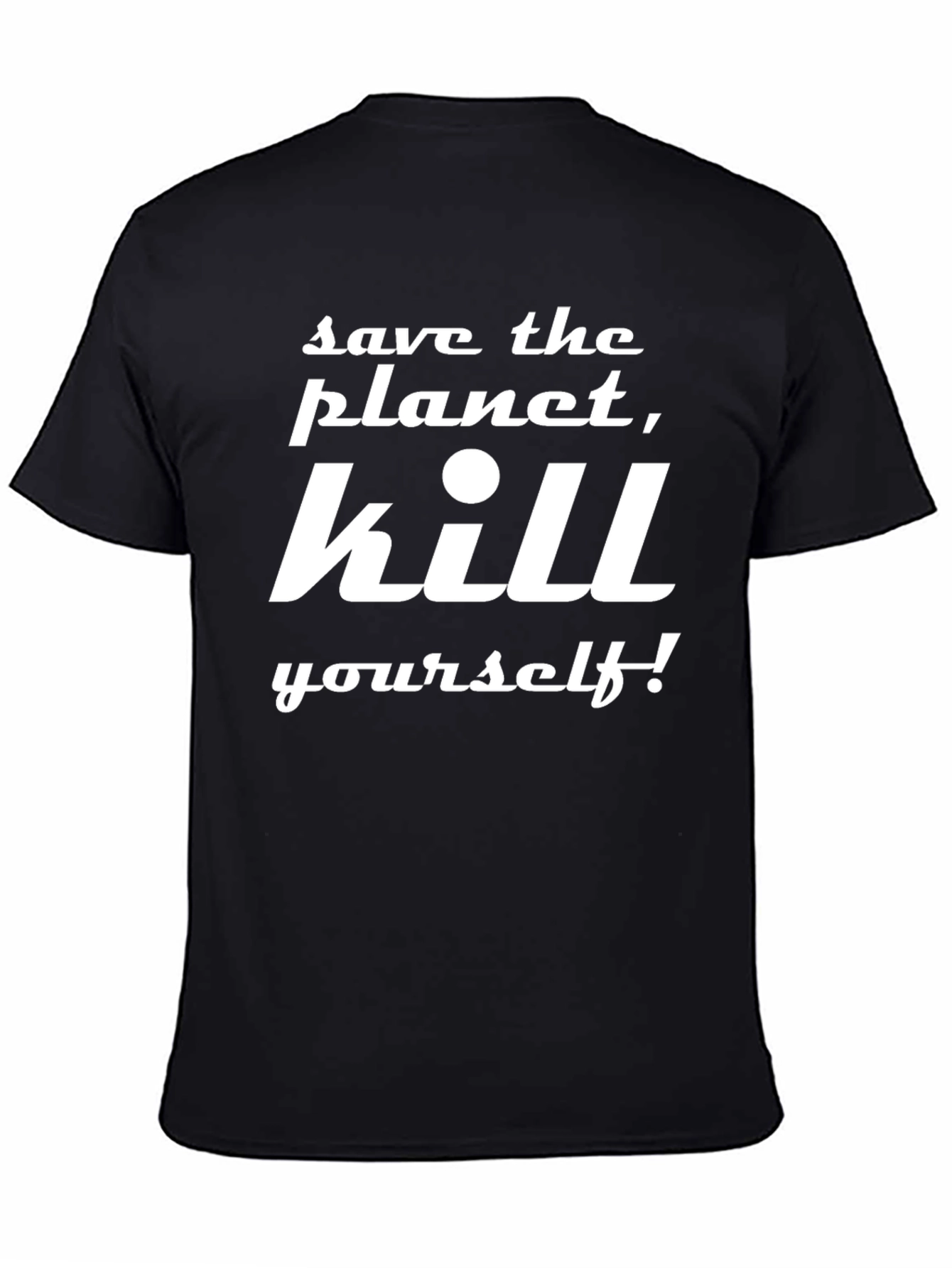 Save the Planet Graphic Tee - Black
