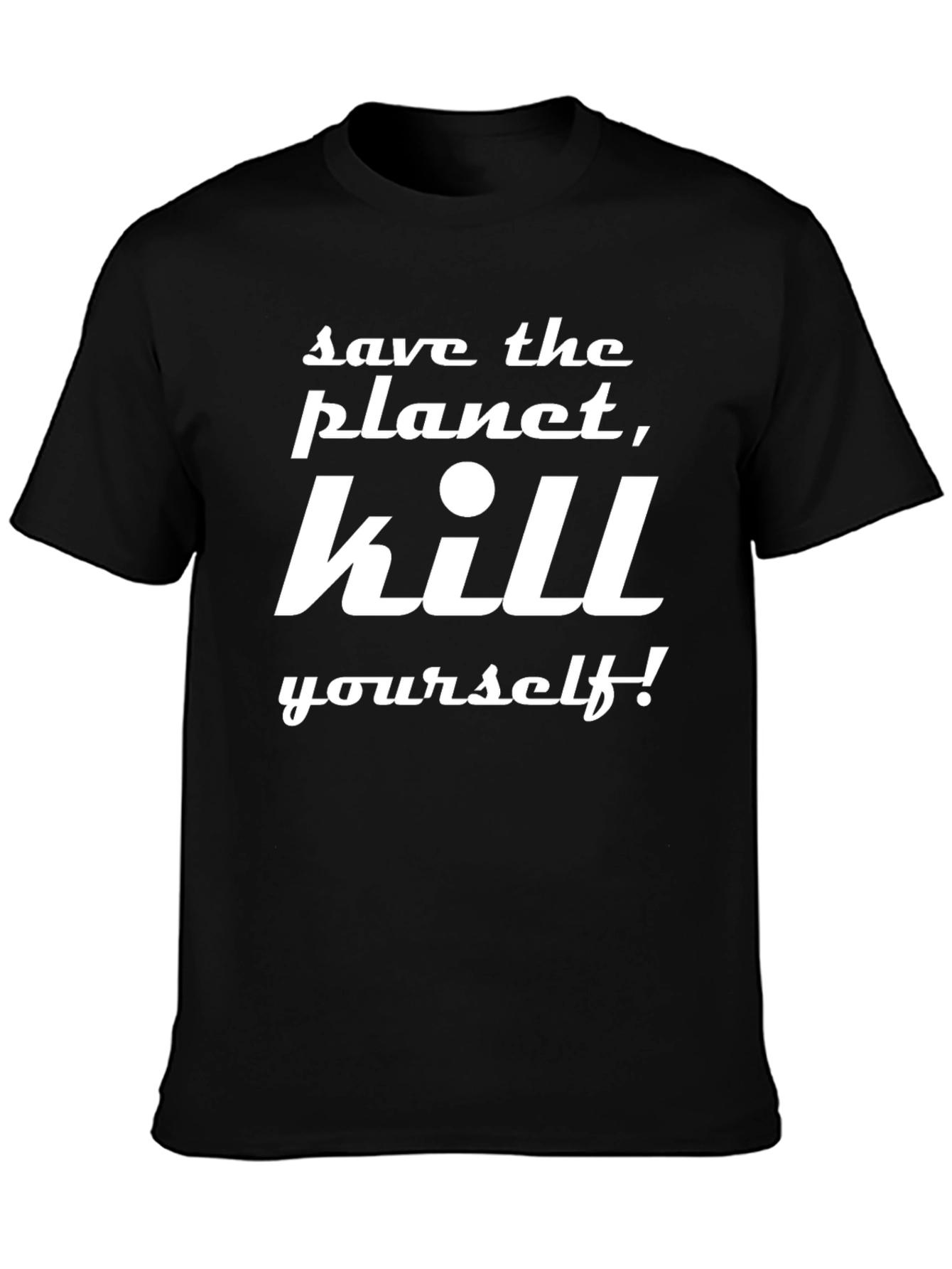 Save the Planet Graphic Tee - Black