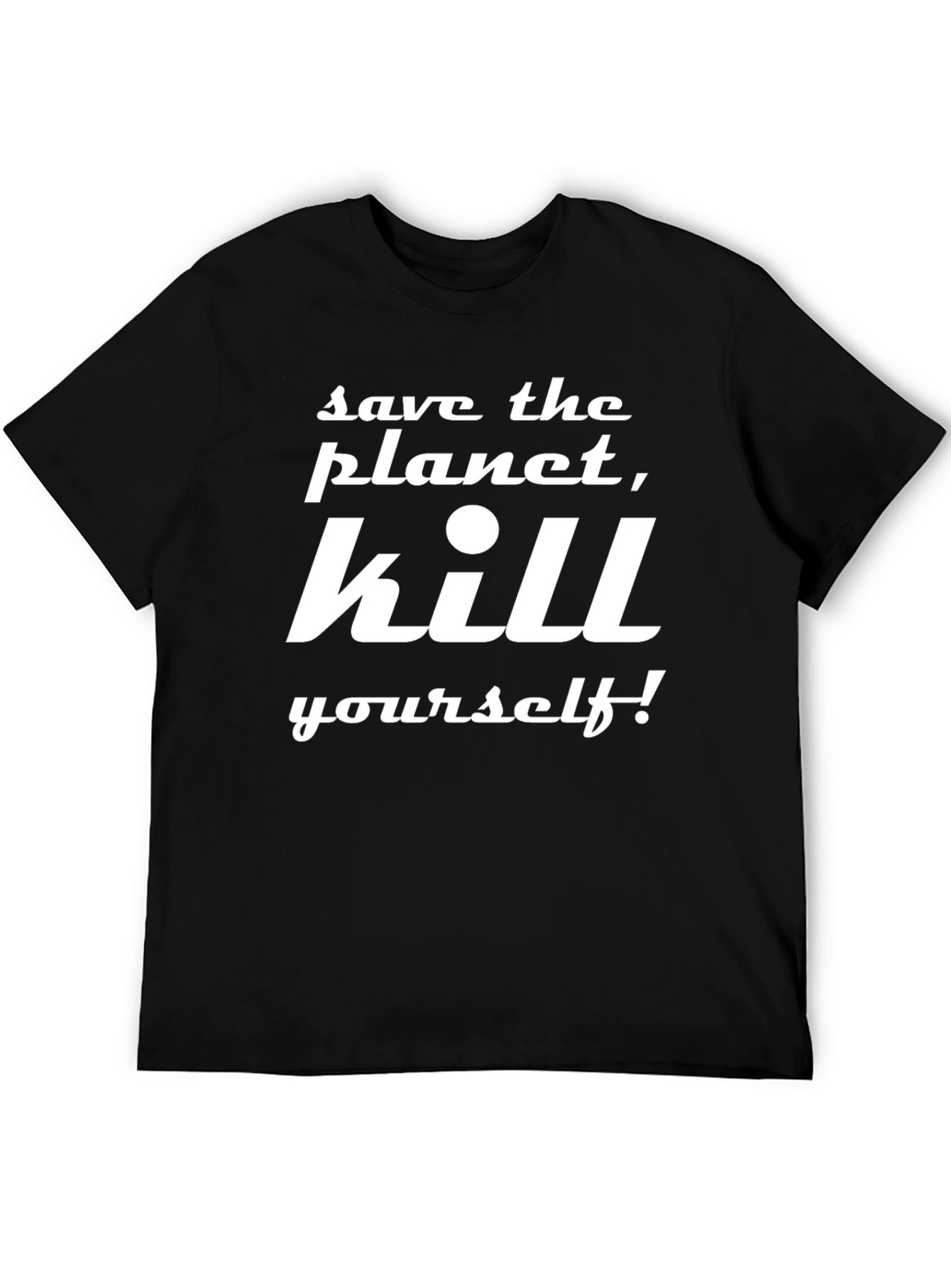 Save the Planet Graphic Tee - Black
