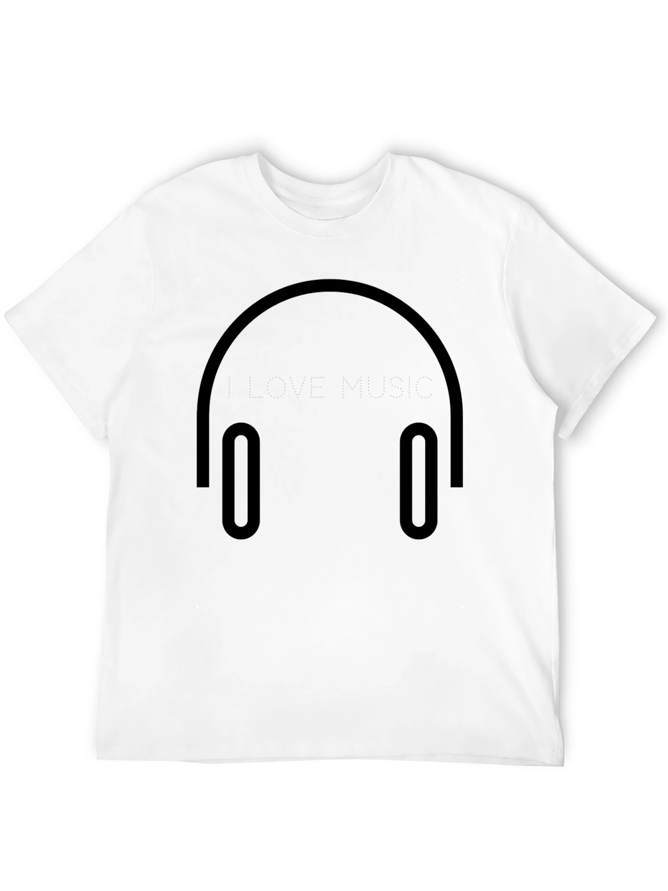 I Love Music Black T-Shirt