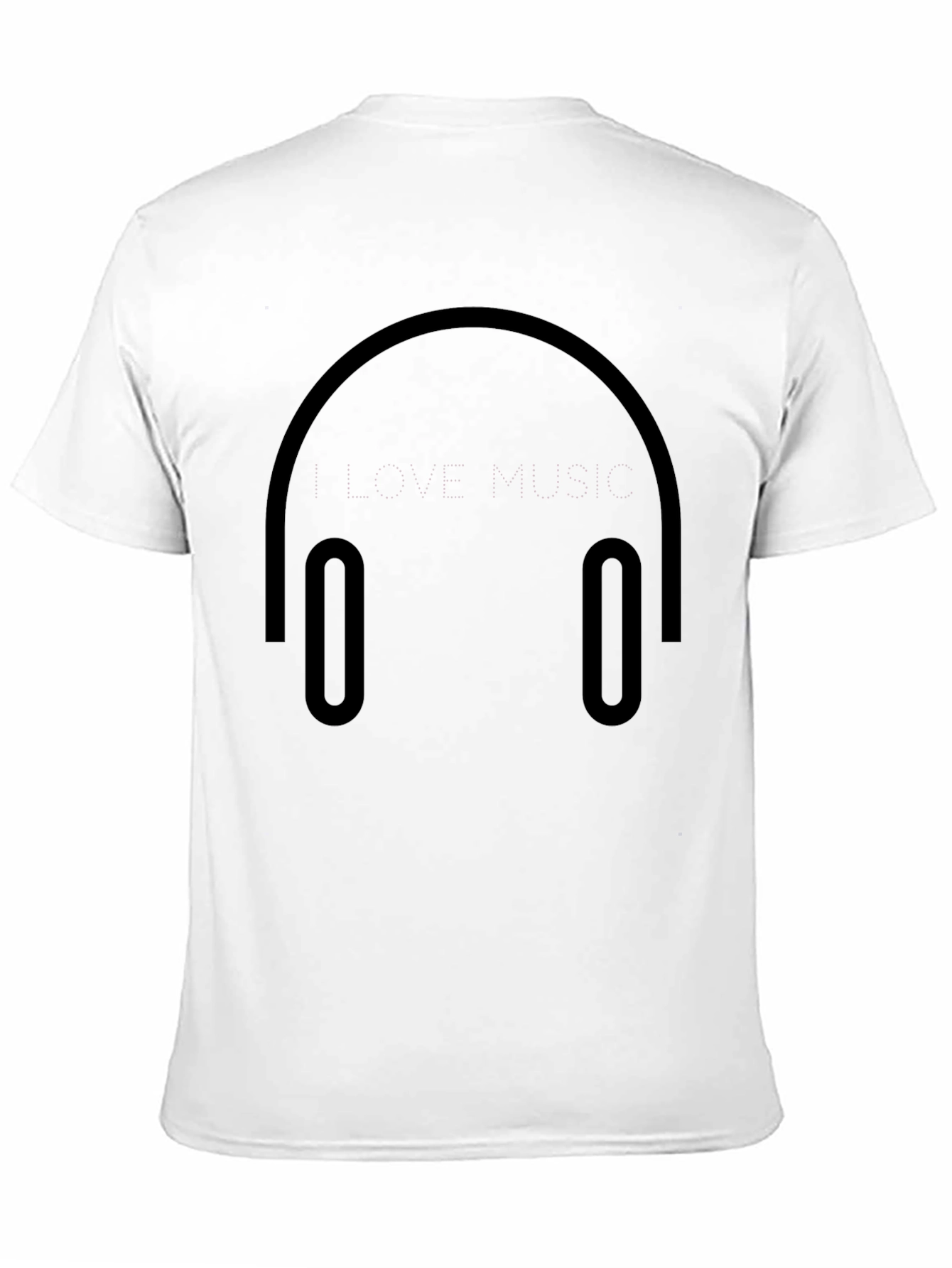 I Love Music Black T-Shirt