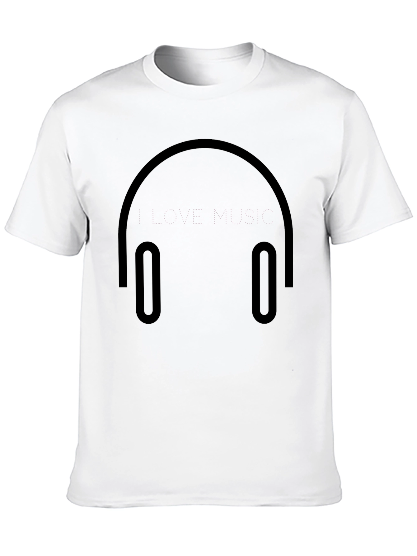 I Love Music Black T-Shirt