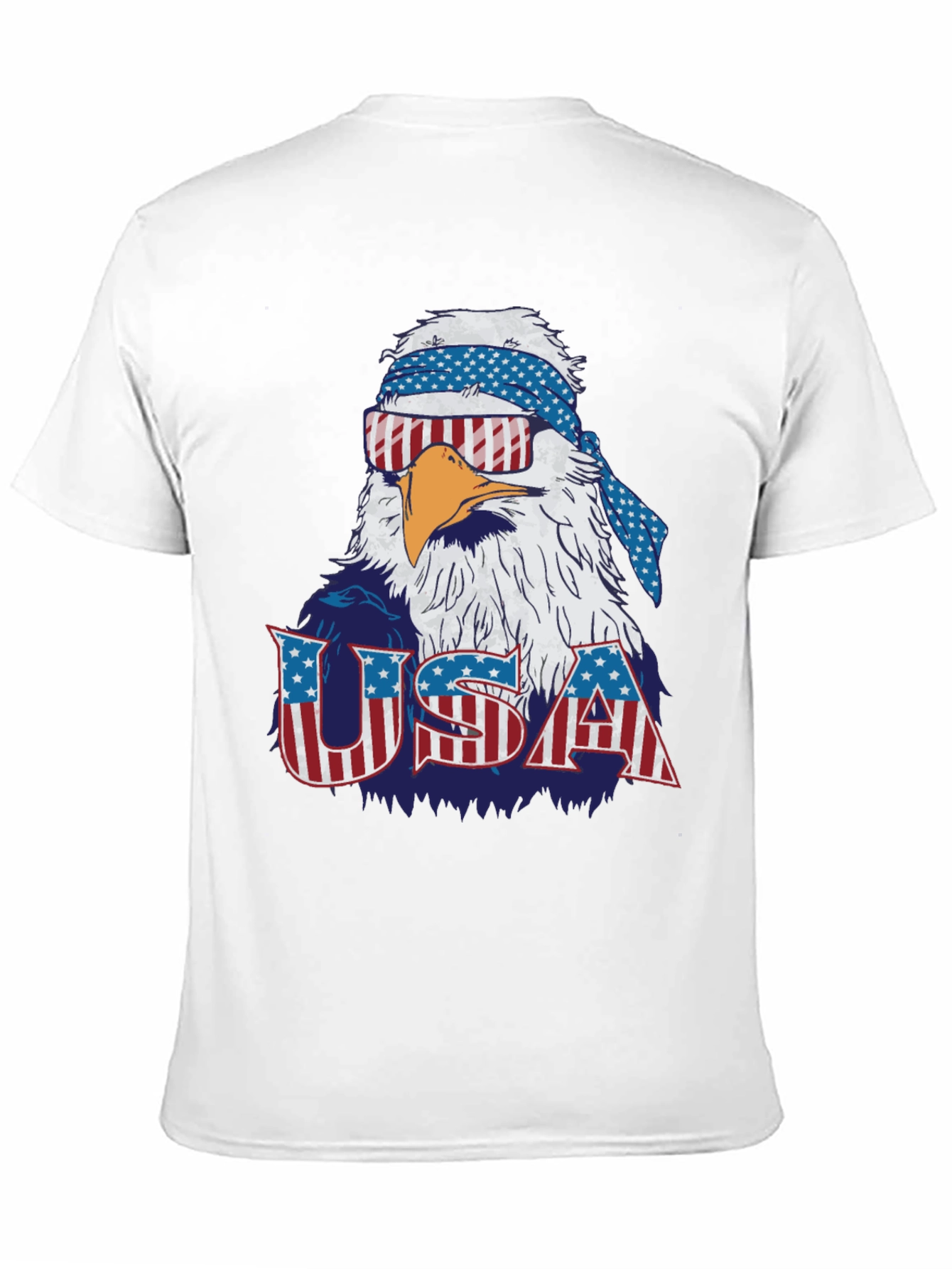 USA Patriotic Eagle Graphic T-Shirt