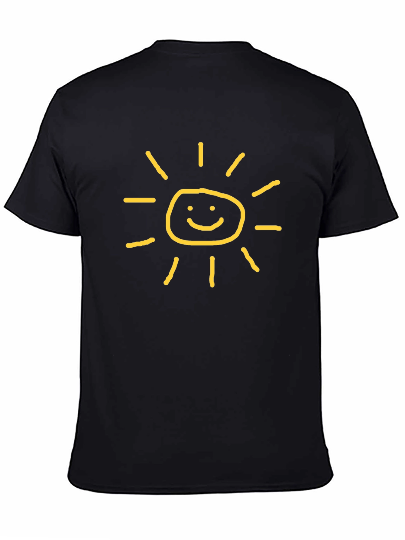 Sunny Day Black T-Shirt - Joyful Graphic Tee
