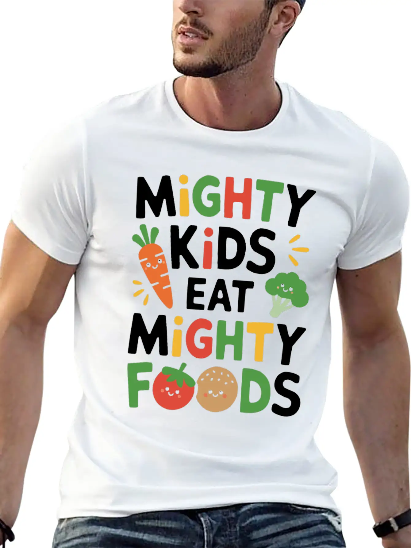 Healthy Eating Habits For Children Eat Green Unisex Casual T-Shirt – Clean Design For Daily Comfort