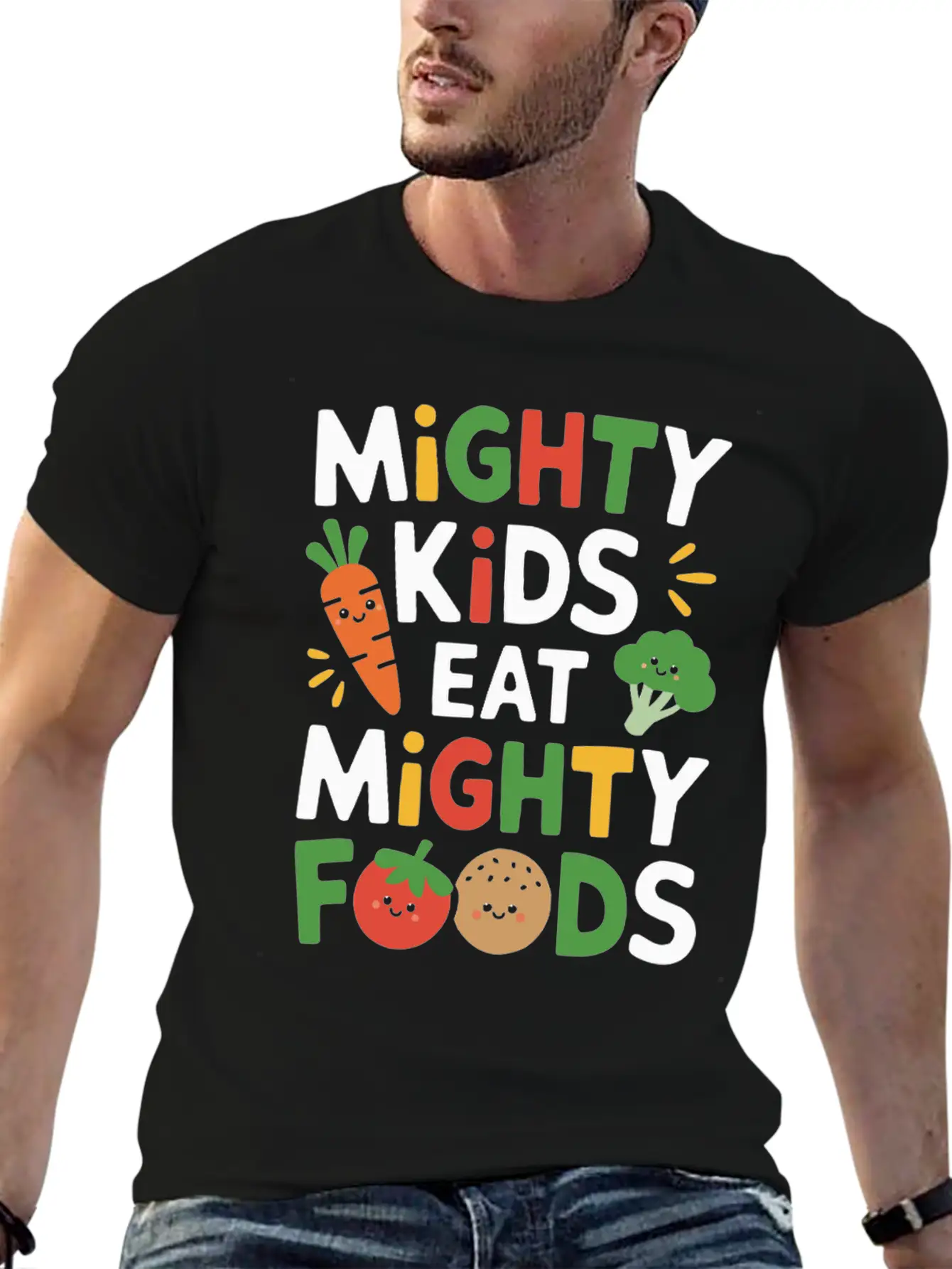 Healthy Eating Habits For Children Eat Green Unisex Casual T-Shirt – Clean Design For Daily Comfort