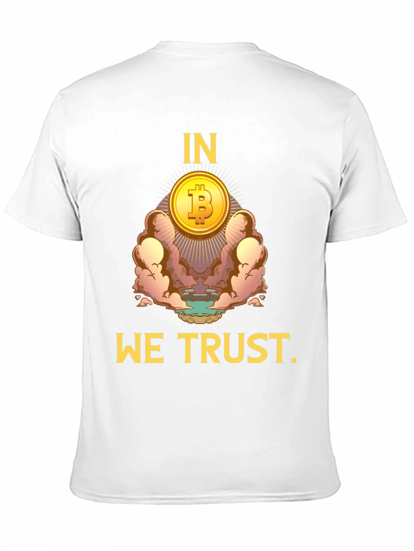 Bitcoin Crypto Currency Black T-Shirt - In We Trust