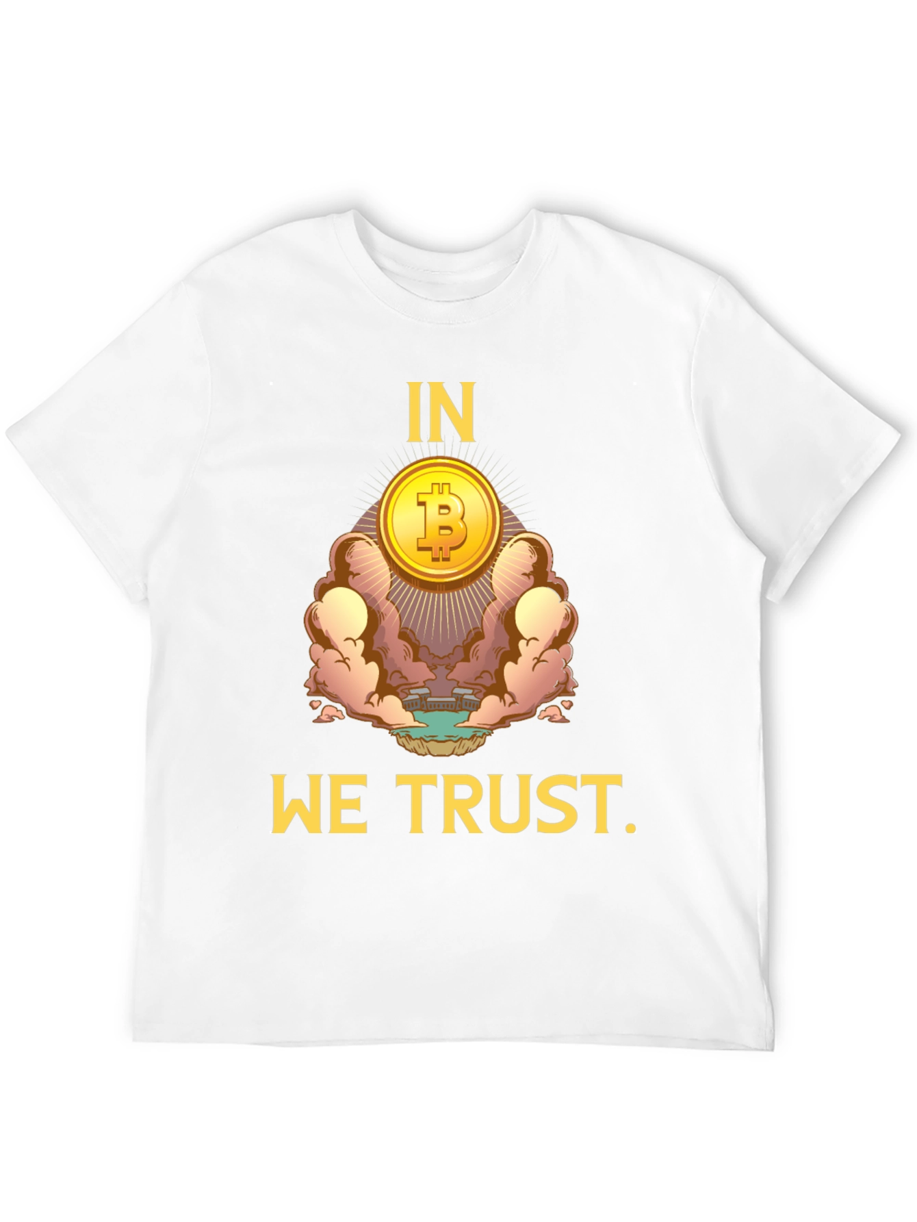 Bitcoin Crypto Currency Black T-Shirt - In We Trust