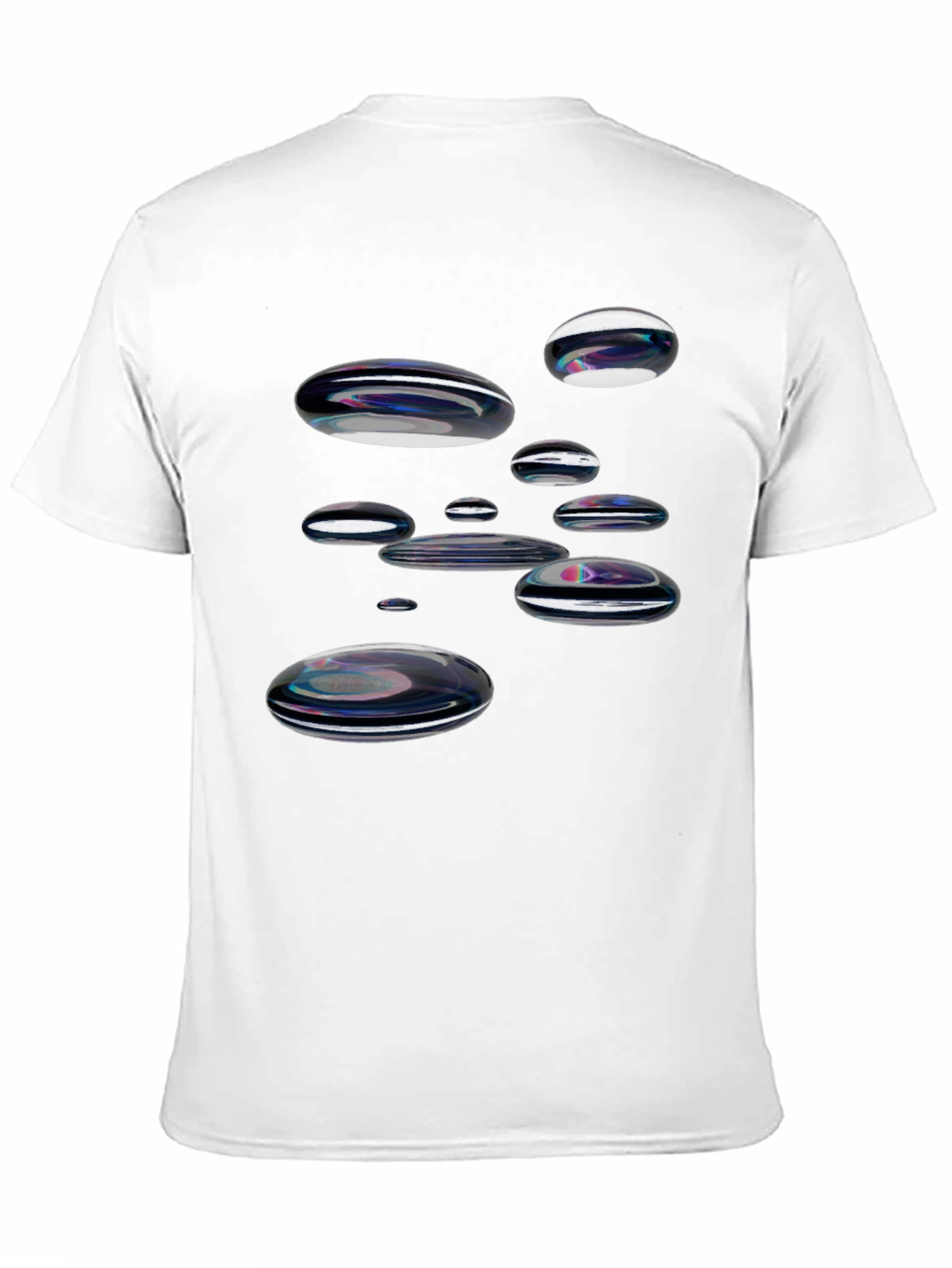 Abstract Bubble Black T-Shirt