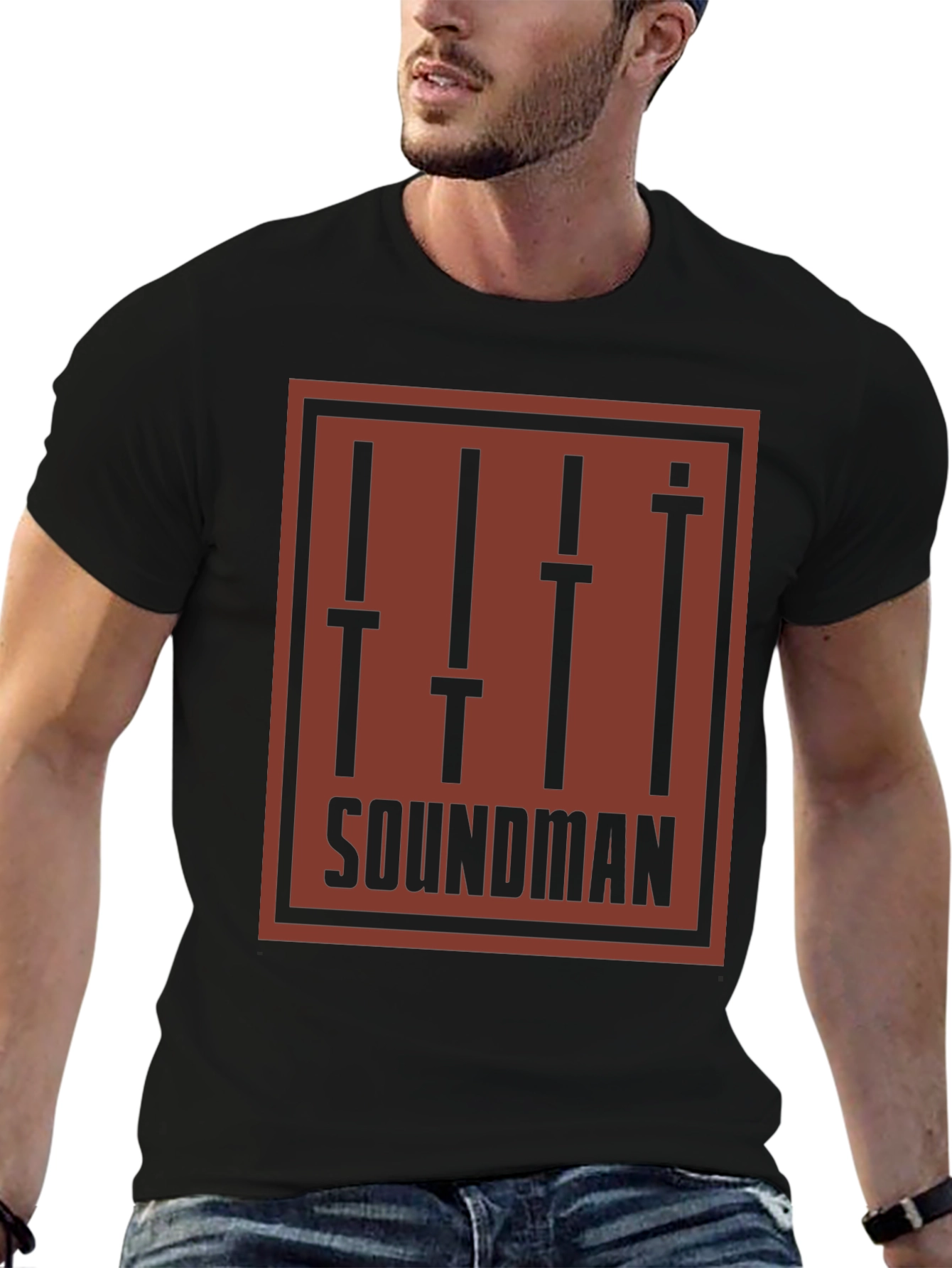 Soundman Graphic T-Shirt - Black Audio Engineer Tee
