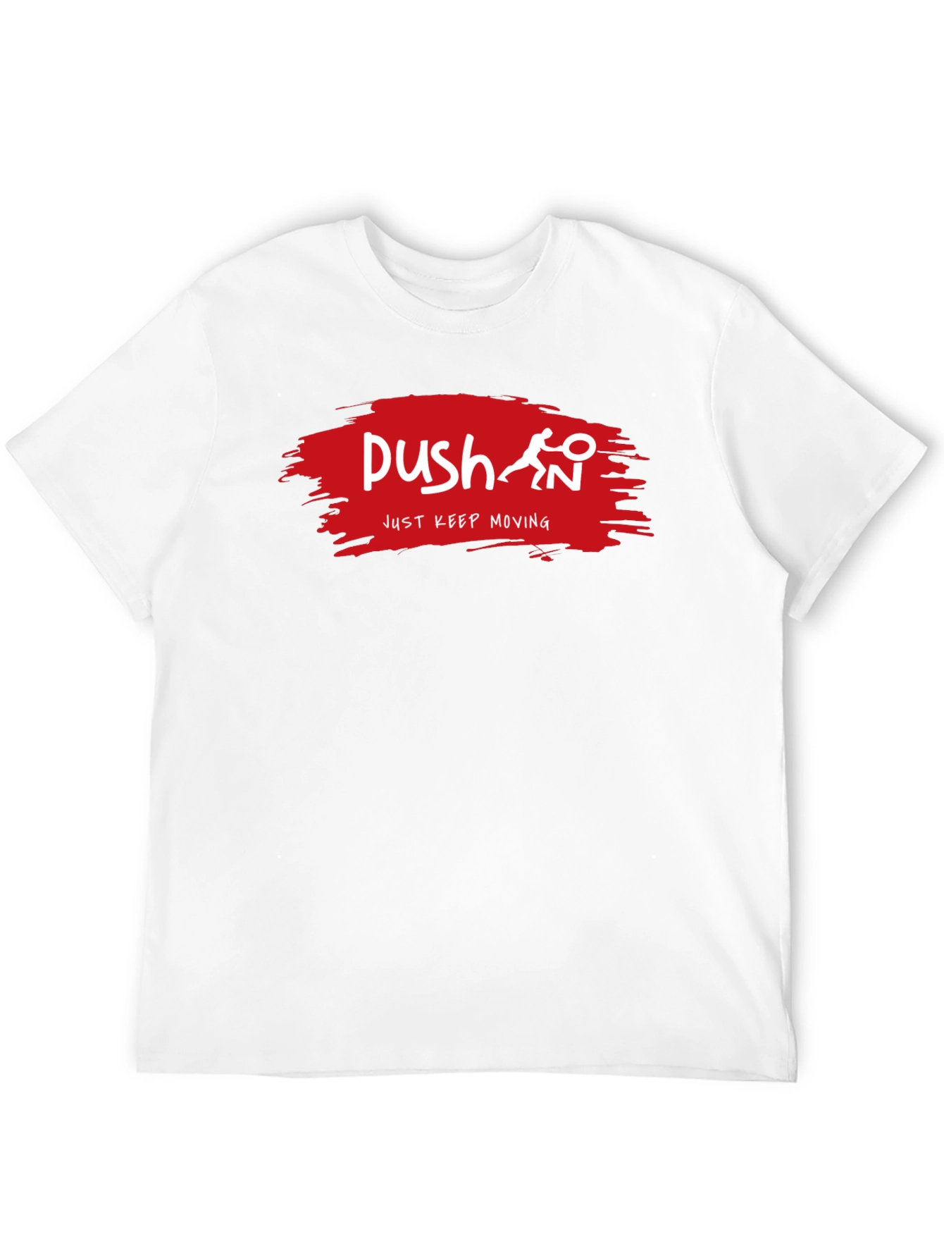 Push Just Keep Moving Black T-Shirt