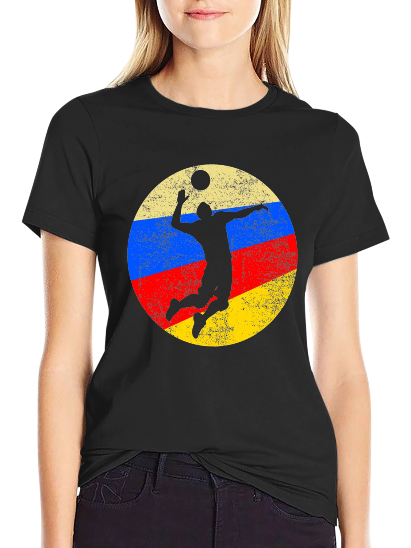 Volleyball Player Silhouette T-Shirt