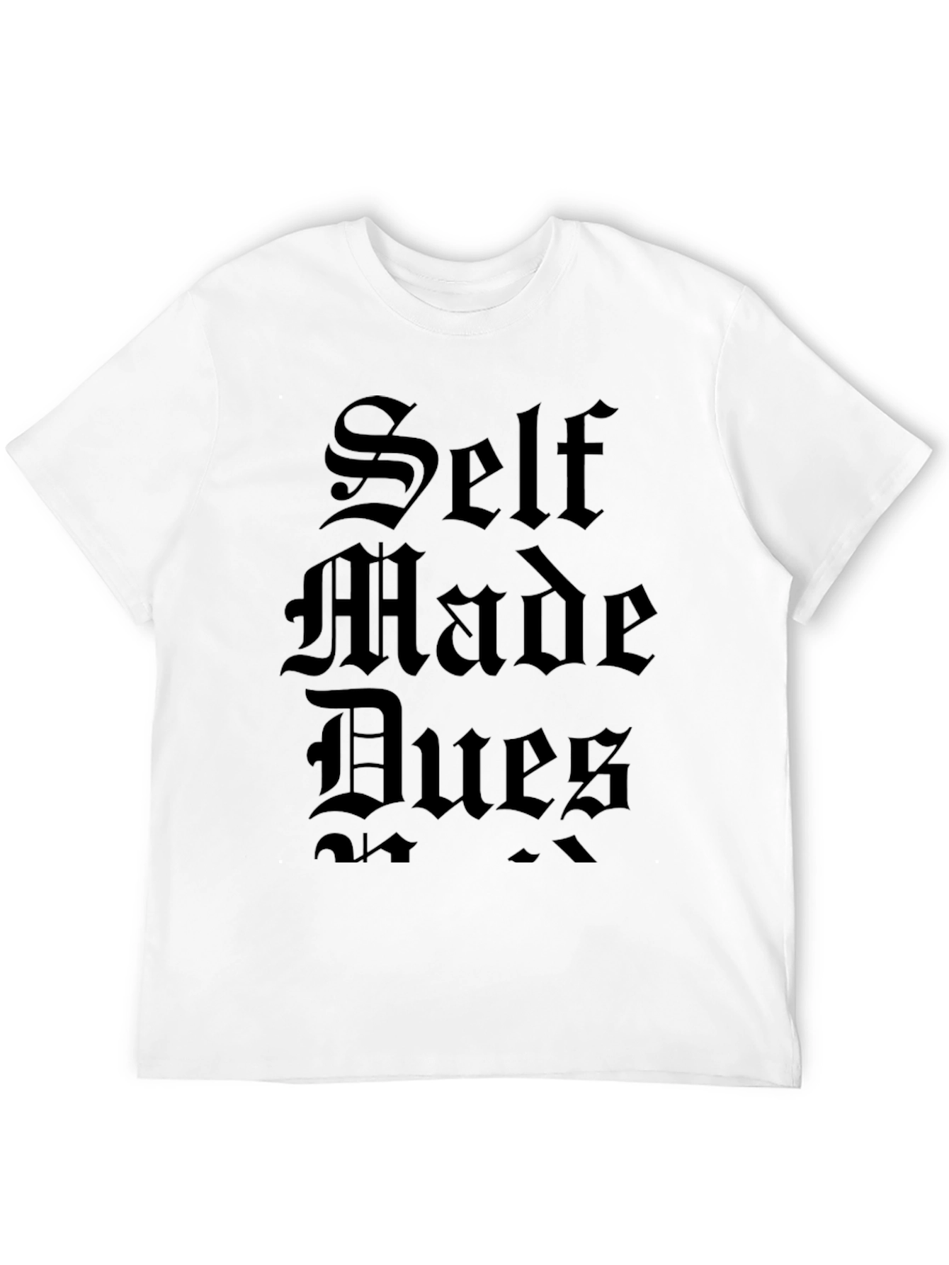 Self Made Dues Black Graphic Tee