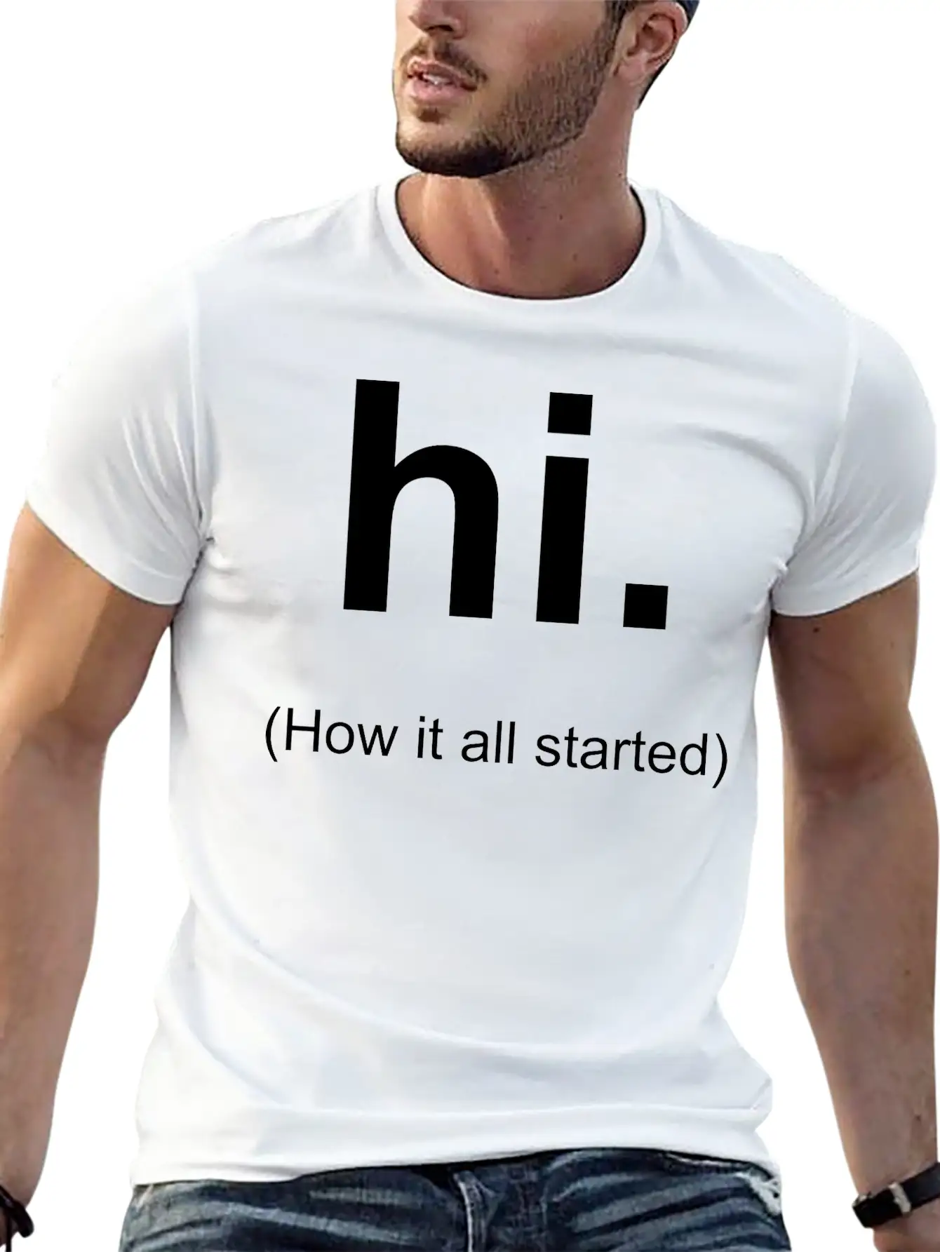 Hi Unisex Casual T-Shirt – Clean Design For Daily Comfort