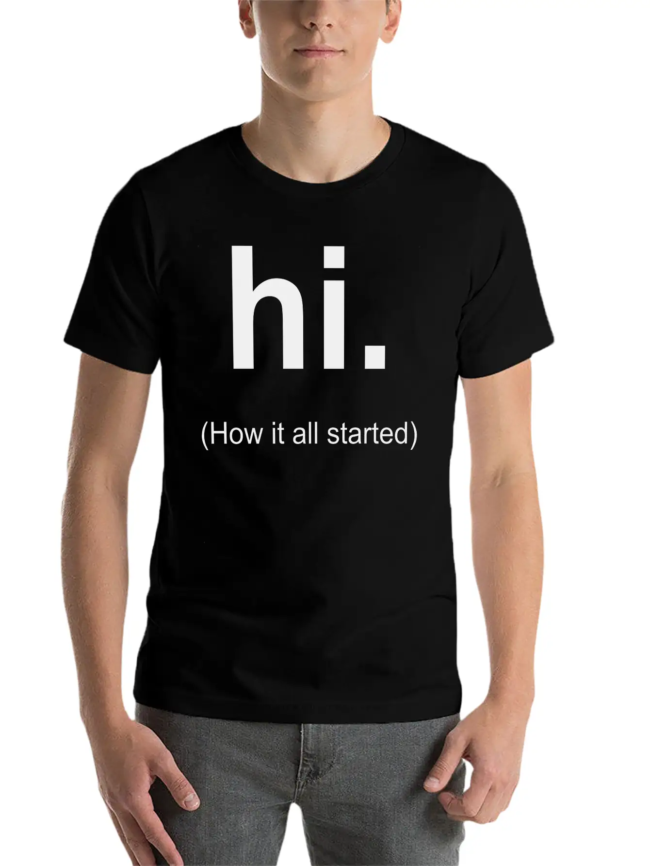 Hi Unisex Casual T-Shirt – Clean Design For Daily Comfort