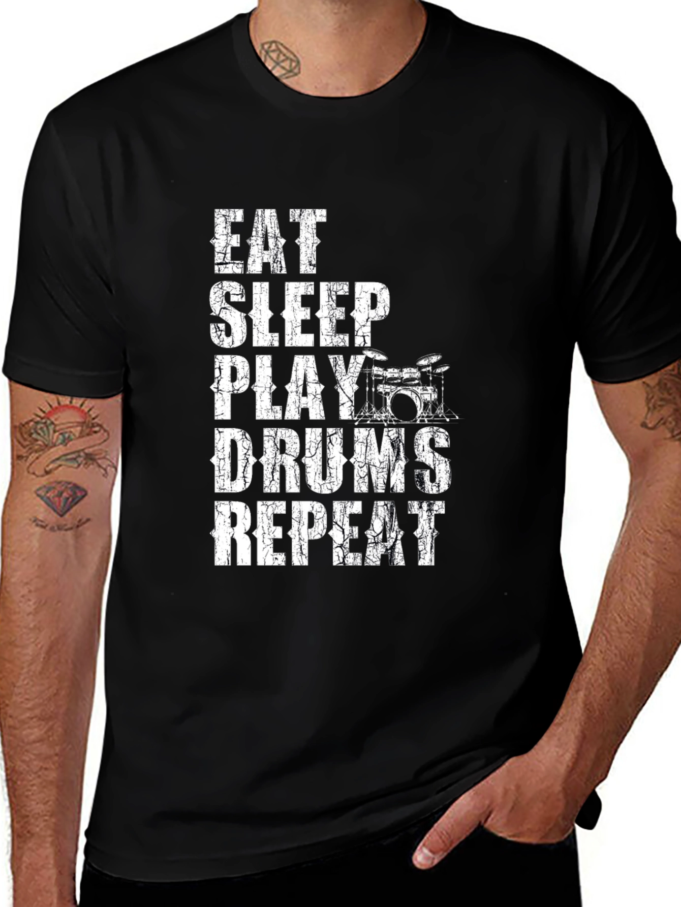 Eat Sleep Play Drums Repeat T-Shirt