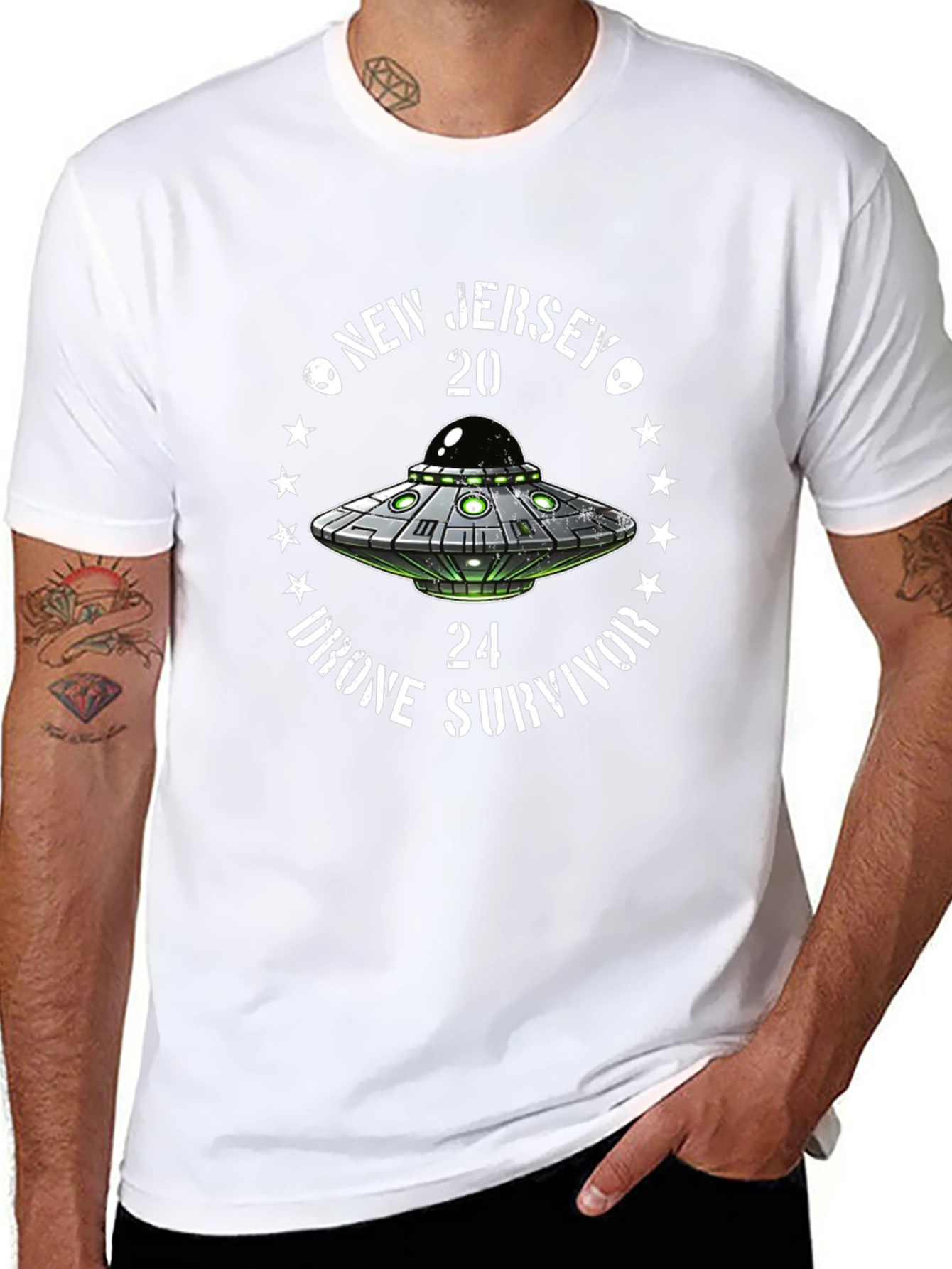 New Jersey 2024 Drone Survivor UFO T-Shirt