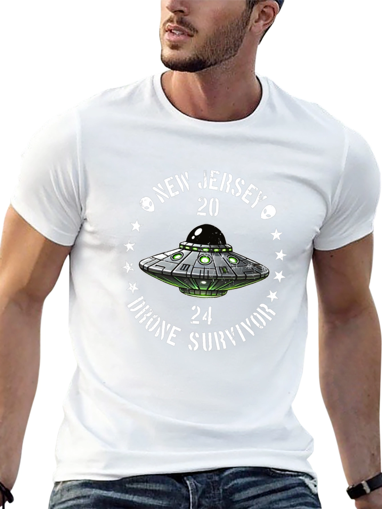 New Jersey 2024 Drone Survivor UFO T-Shirt