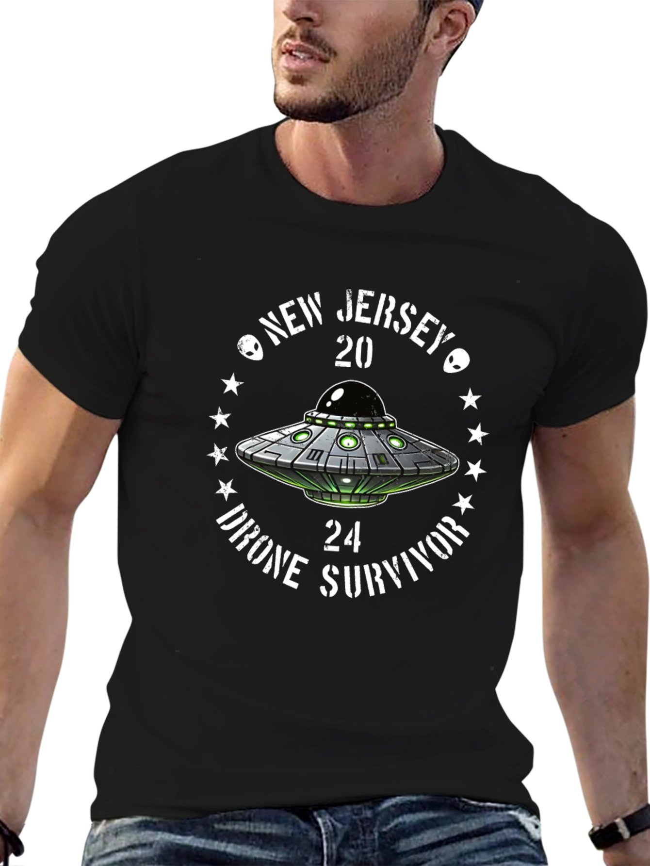New Jersey 2024 Drone Survivor UFO T-Shirt