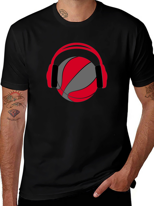 Basketball Headphones Graphic Tee