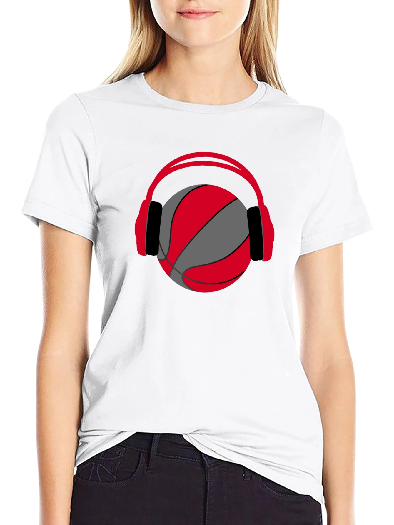 Basketball Headphones Graphic Tee