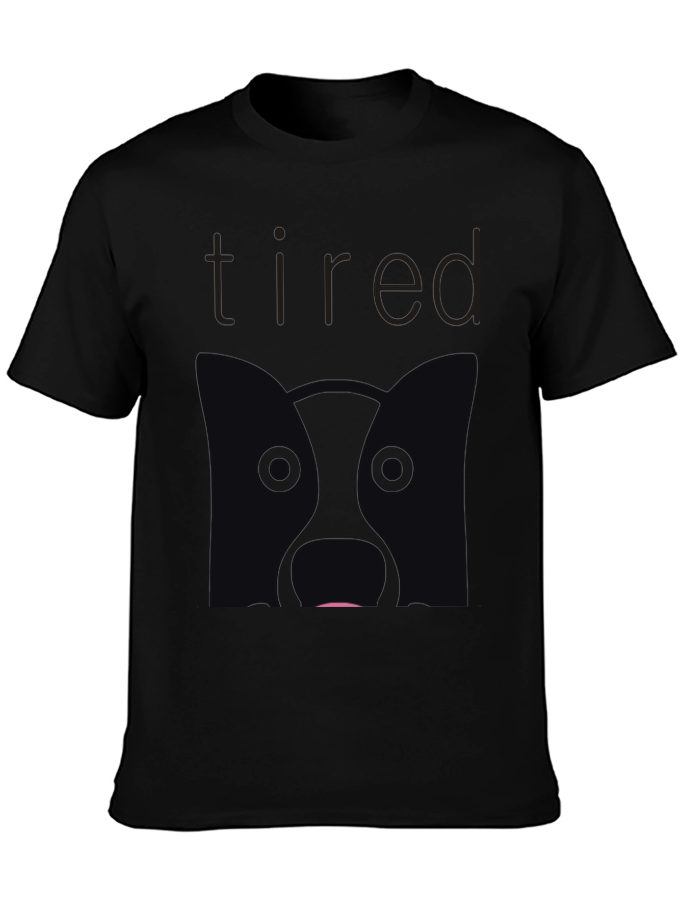 Tired Dog Graphic T-Shirt - Relaxed Fit