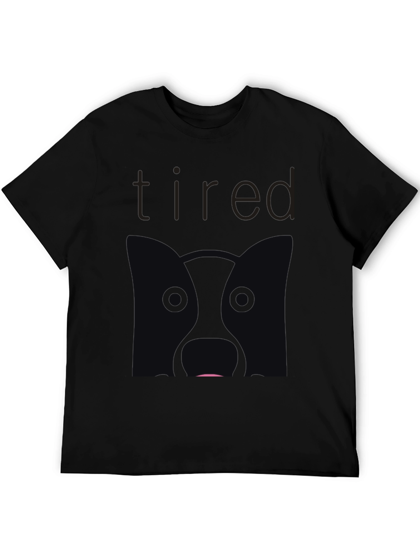 Tired Dog Graphic T-Shirt - Relaxed Fit