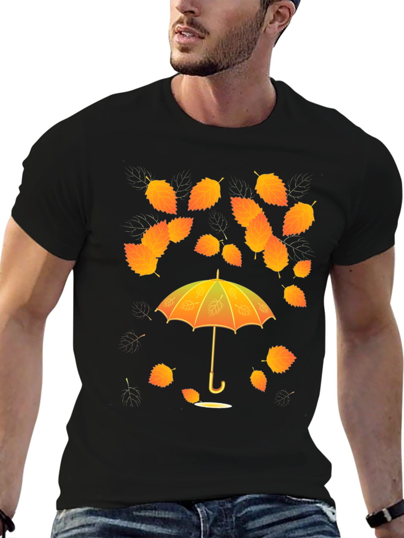 Autumn Leaves Umbrella T-Shirt