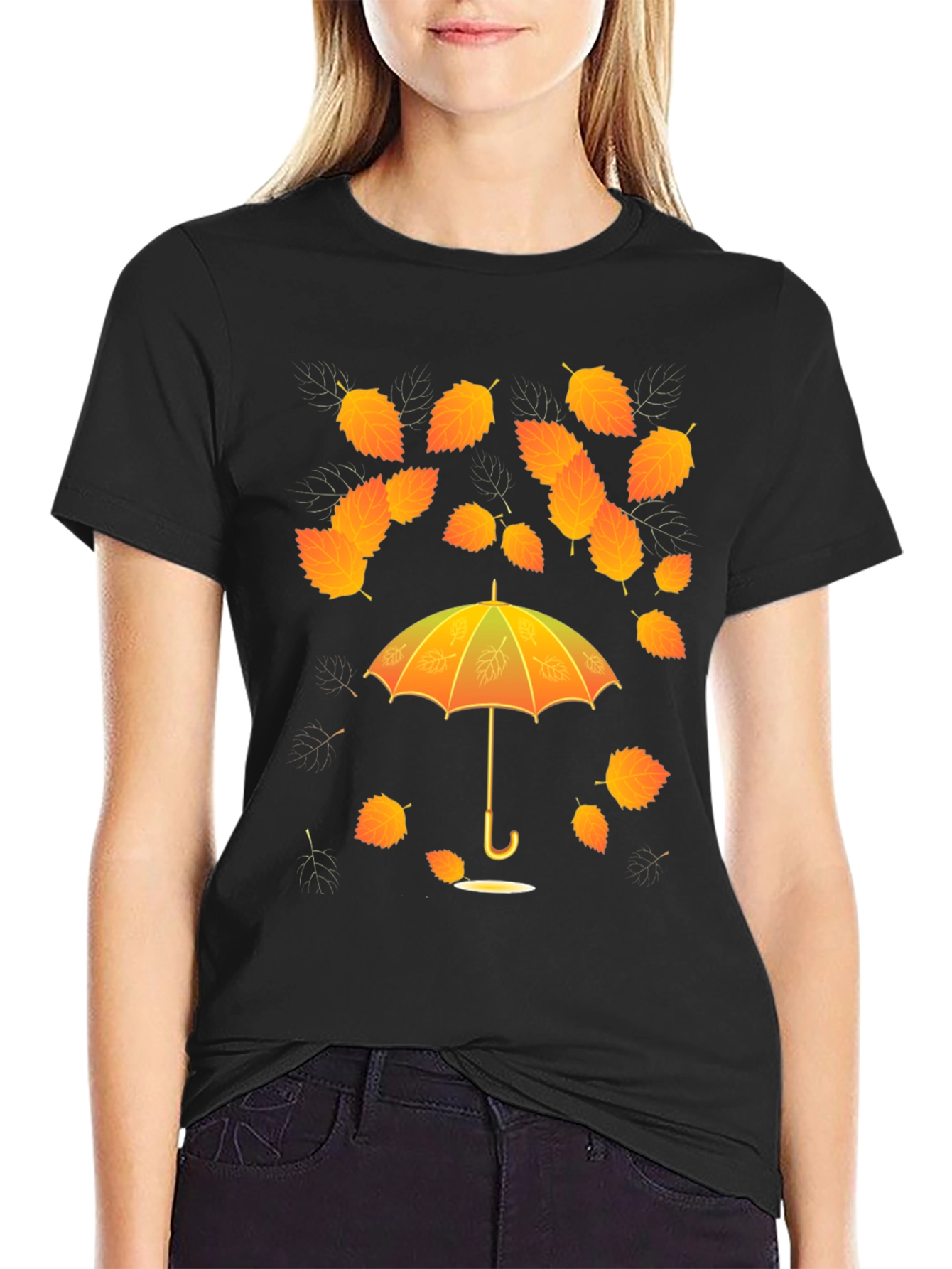 Autumn Leaves Umbrella T-Shirt