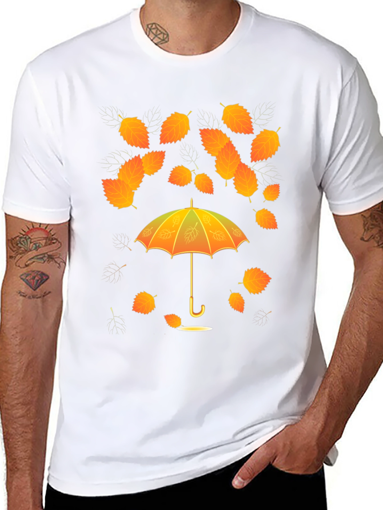 Autumn Leaves Umbrella T-Shirt