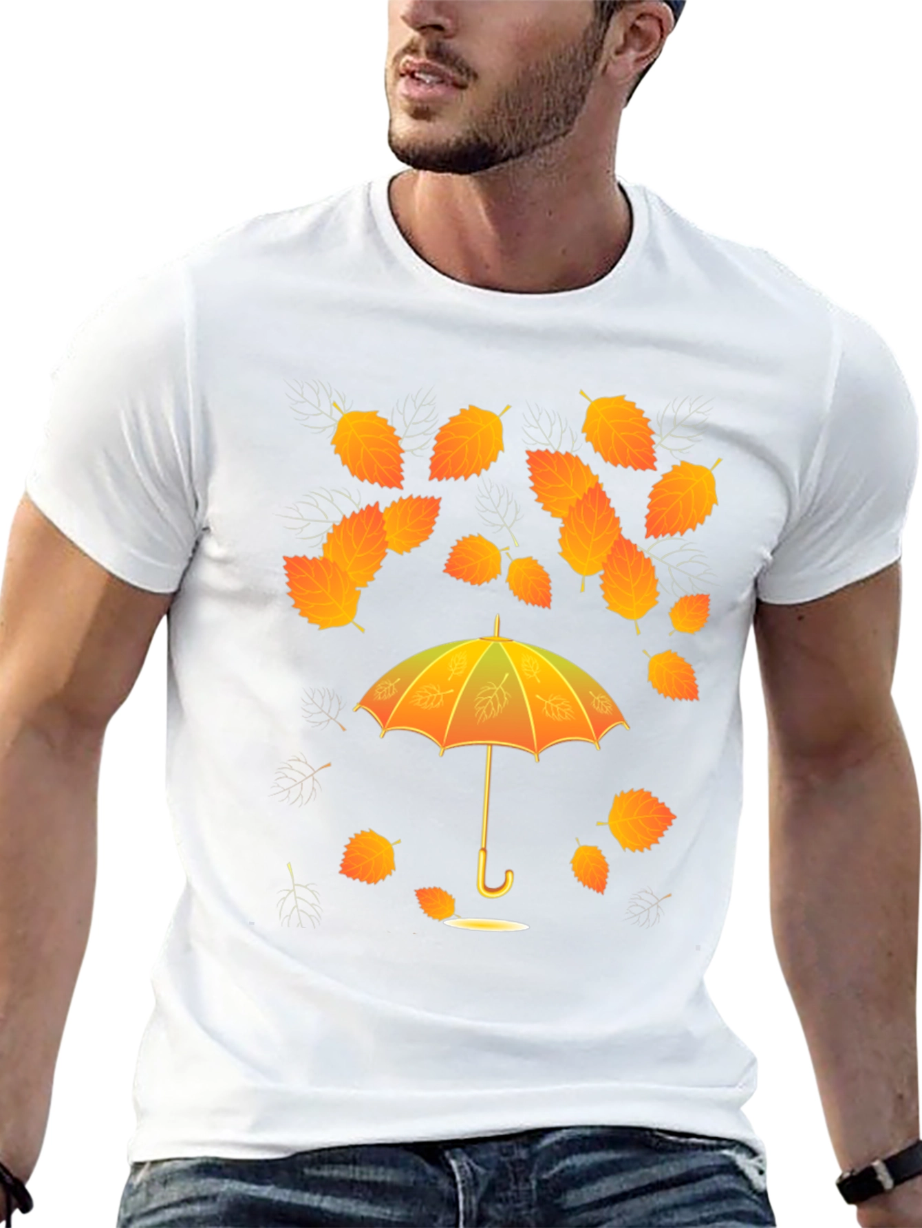 Autumn Leaves Umbrella T-Shirt