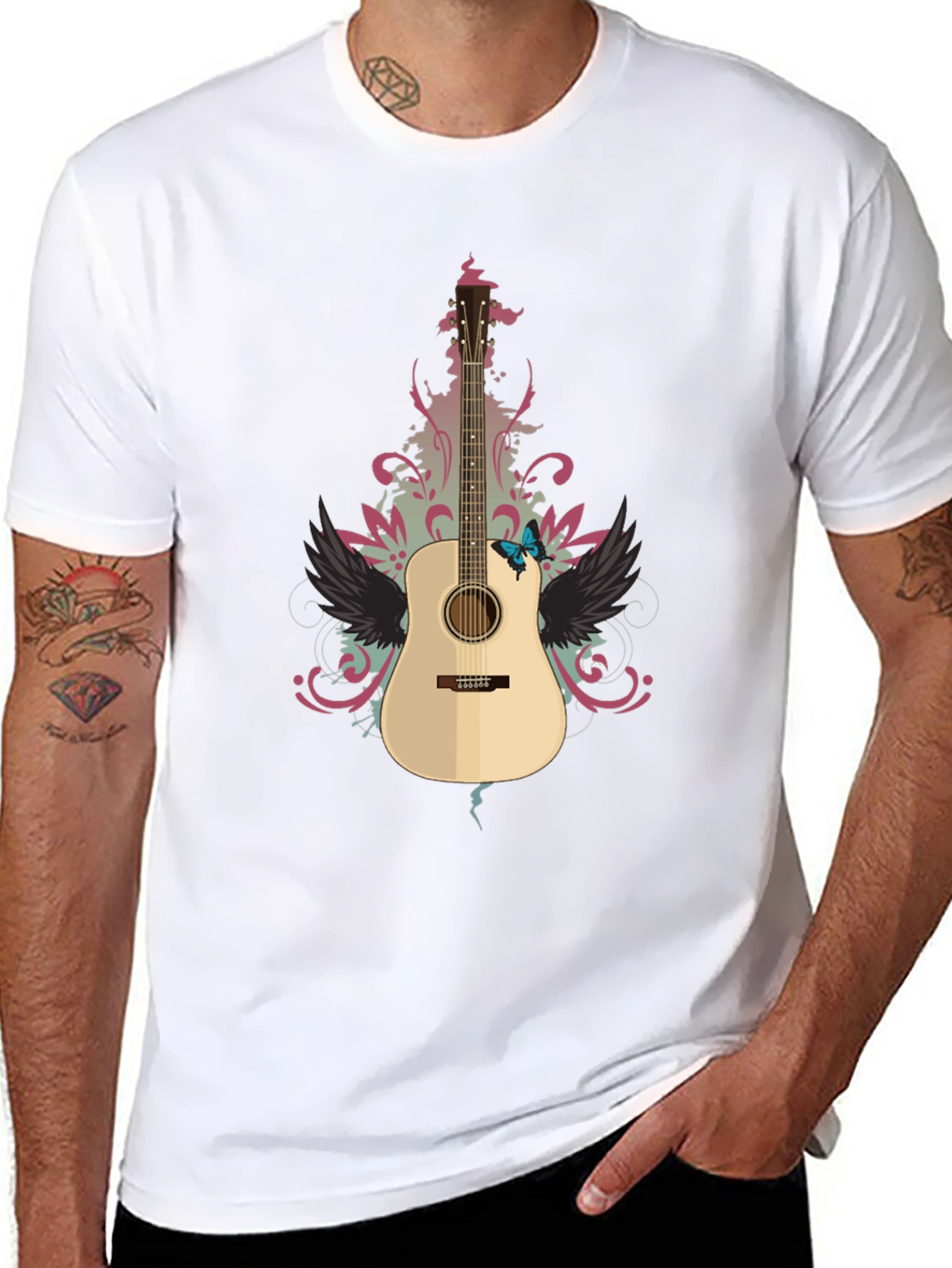 Guitar Graphic Tee - Stylish Music Lover T-Shirt