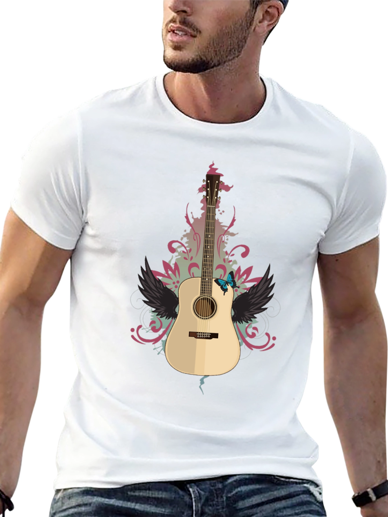 Guitar Graphic Tee - Stylish Music Lover T-Shirt