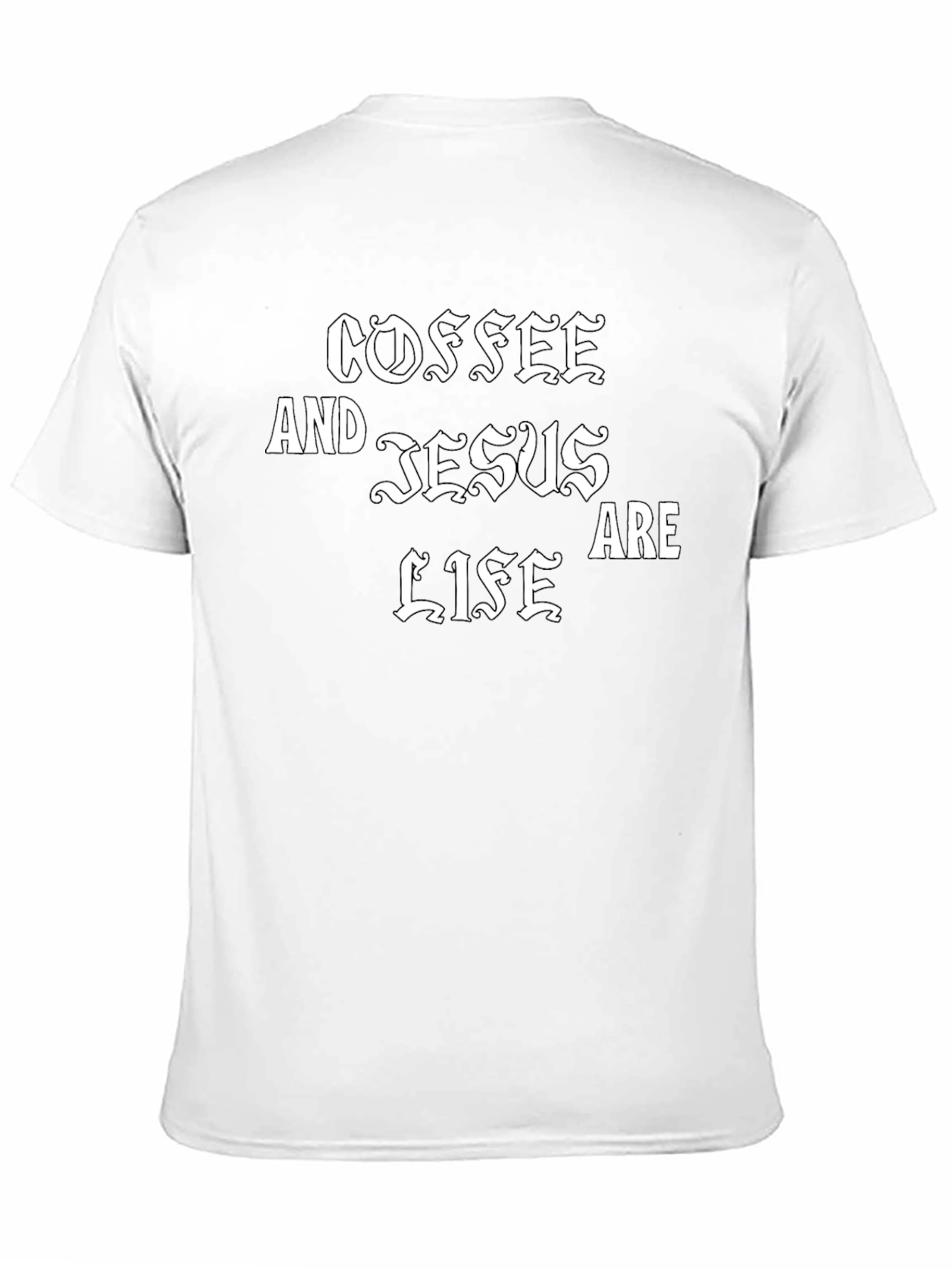 Coffee and Jesus Are Life Graphic T-Shirt