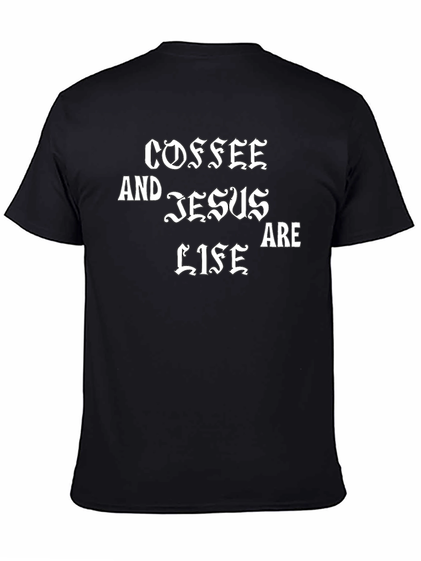 Coffee and Jesus Are Life Graphic T-Shirt
