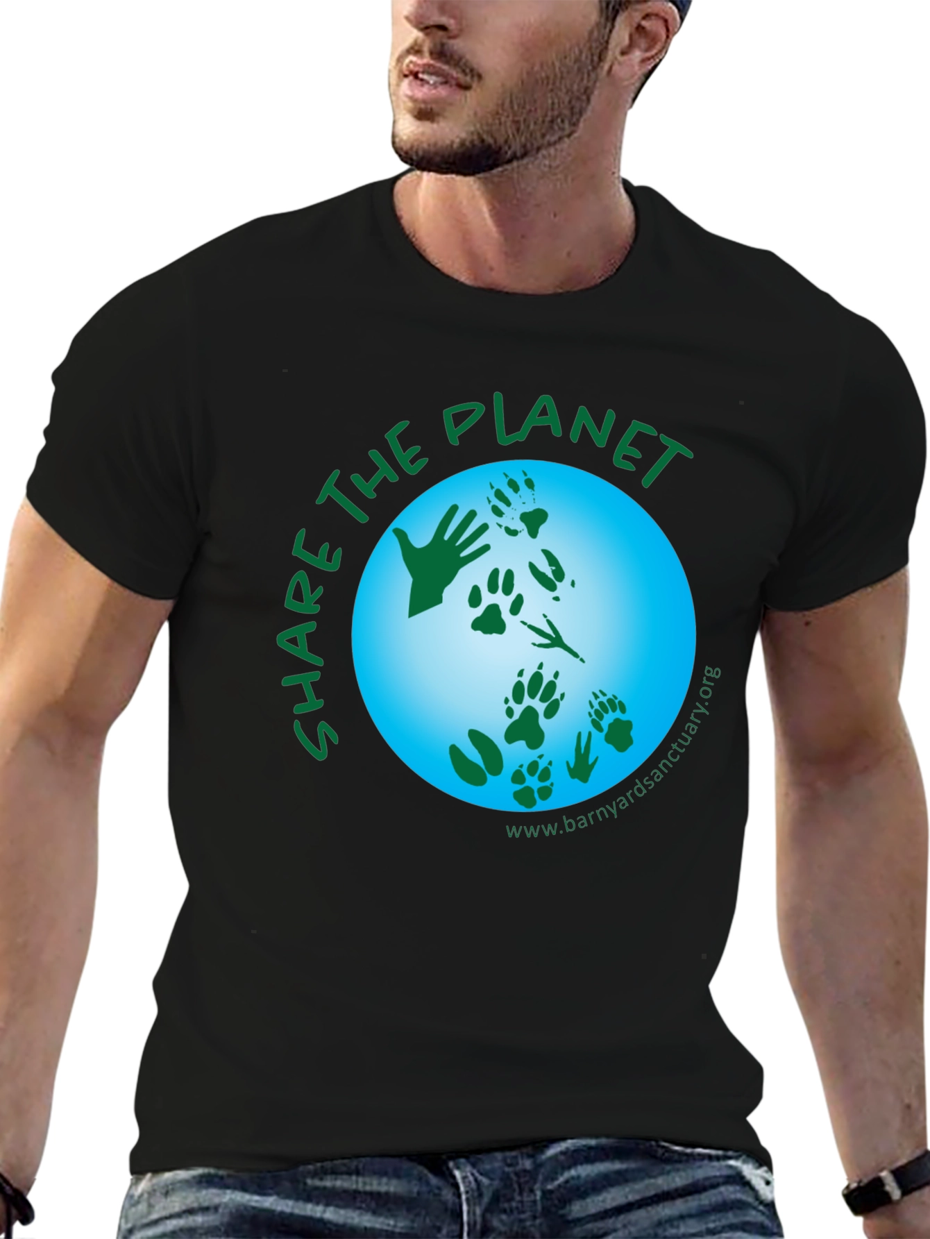 Share the Planet Graphic T-Shirt - Black