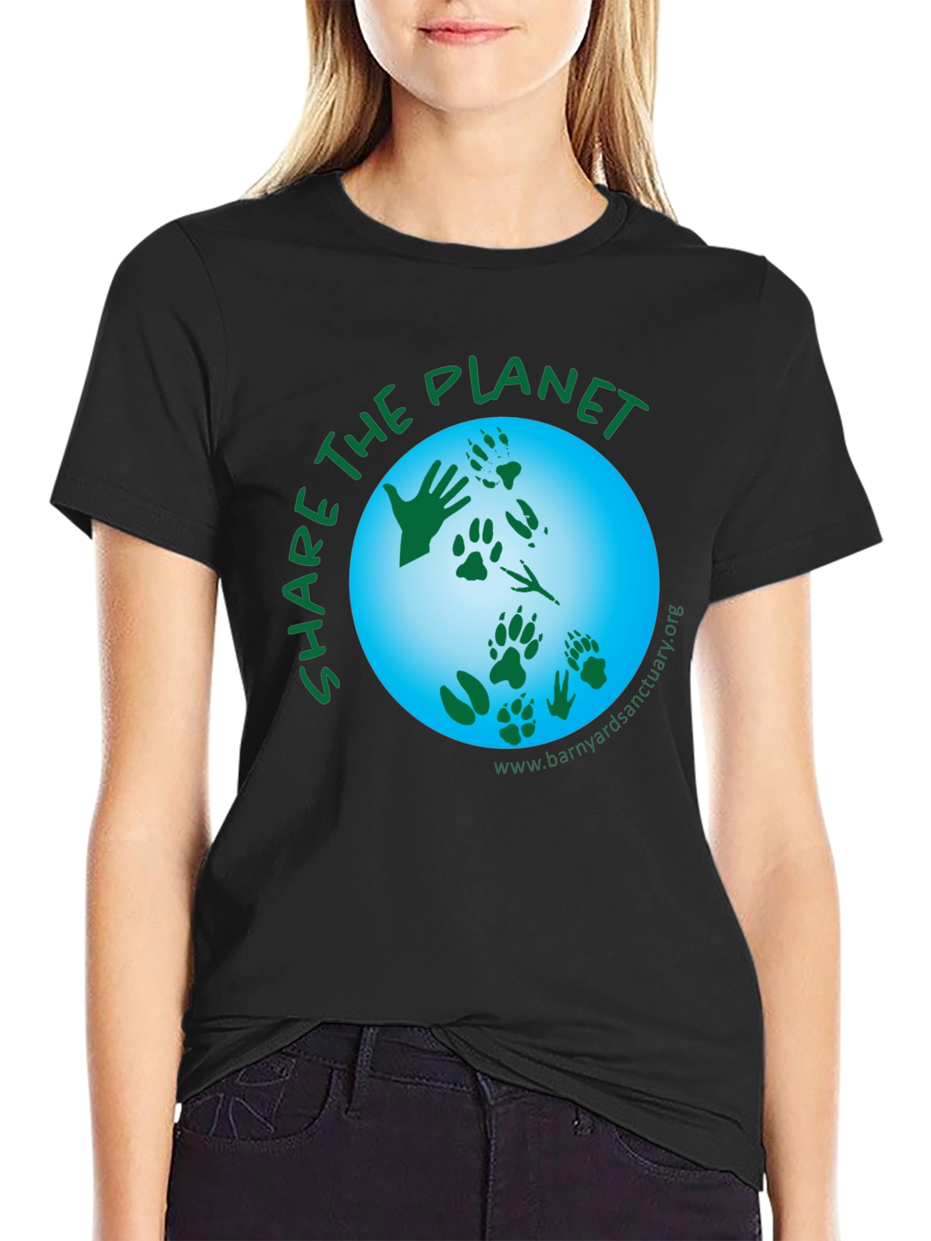 Share the Planet Graphic T-Shirt - Black