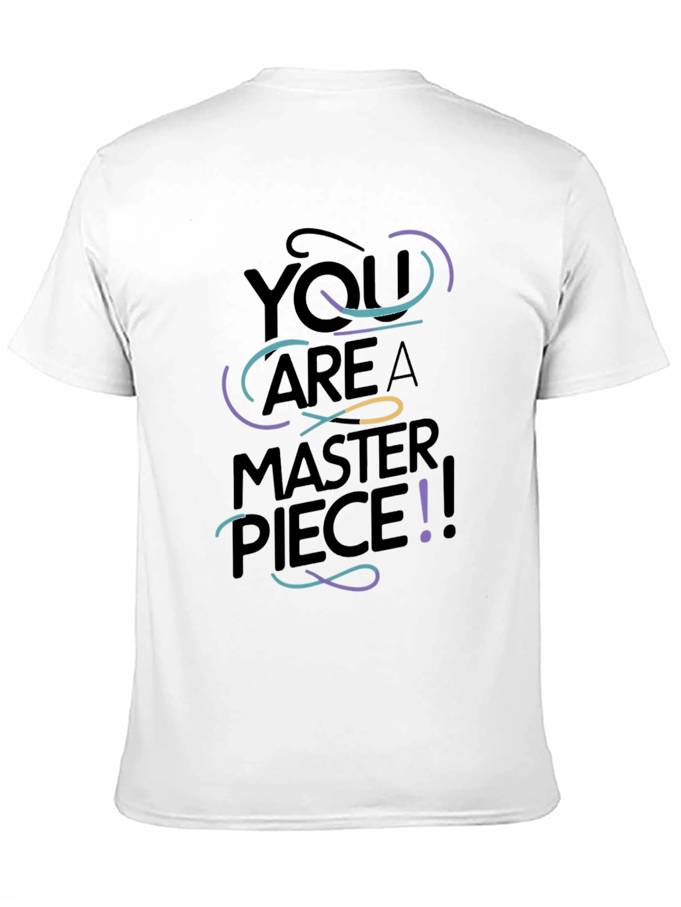 You Are A Masterpiece Graphic Black Tee