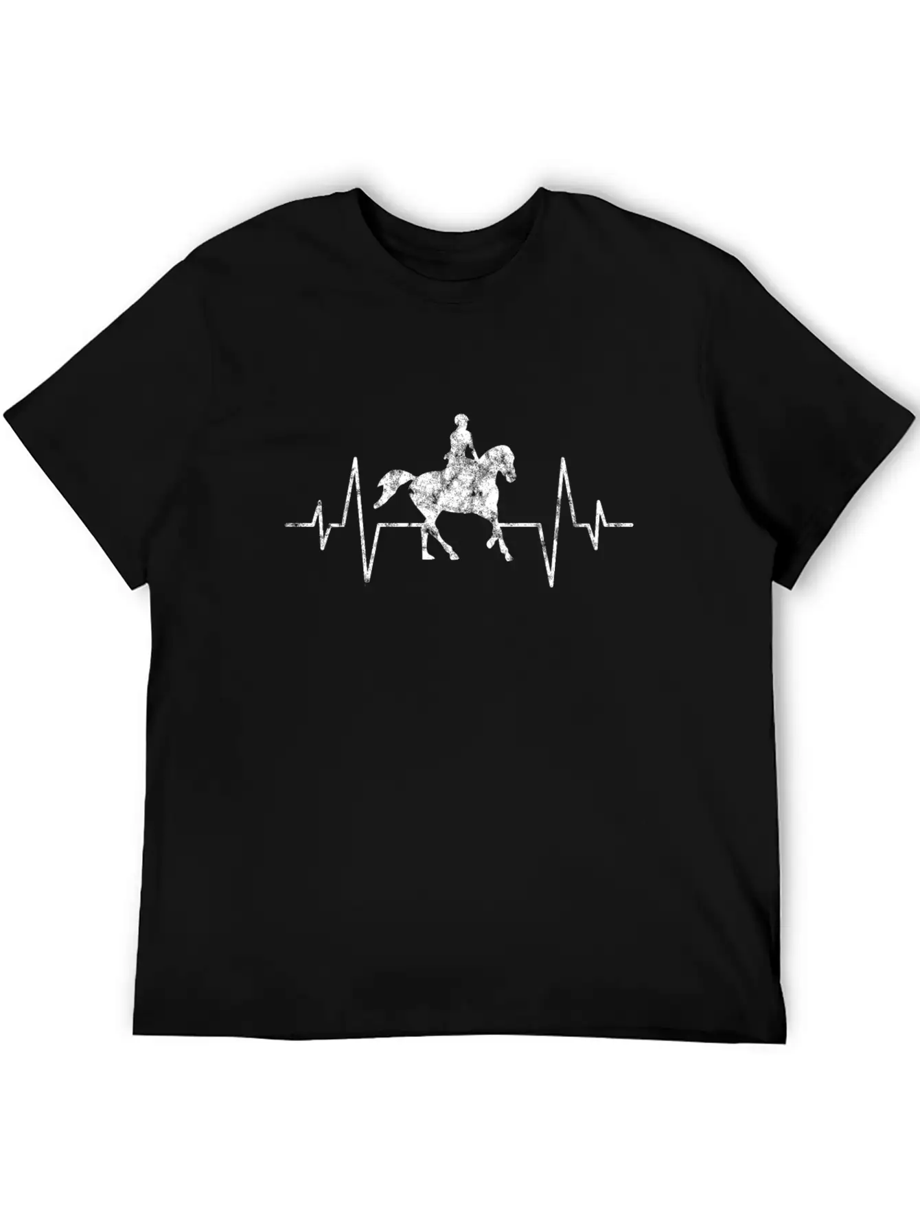 Horse Heartbeat Unisex Casual T-Shirt – Clean Design For Daily Comfort