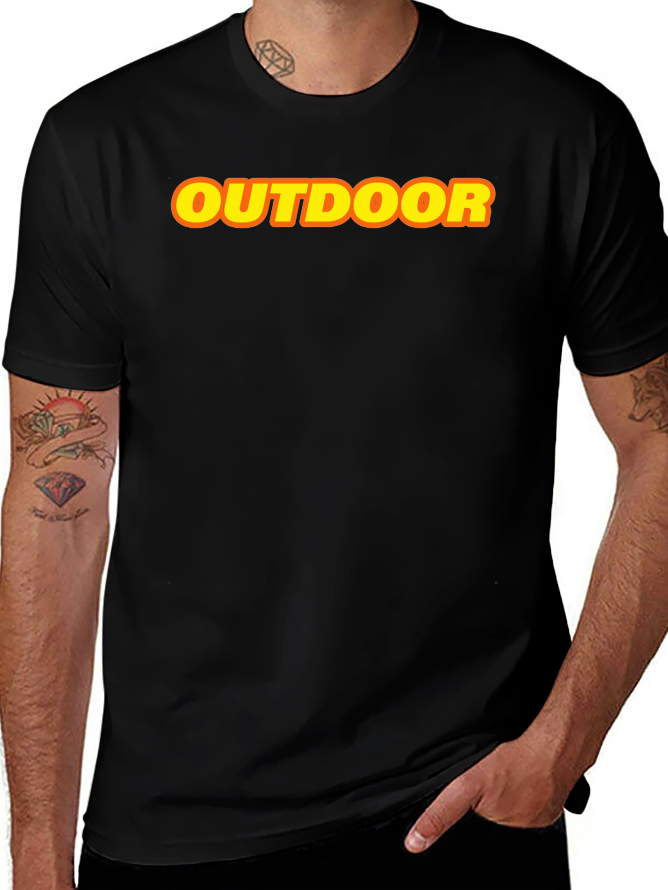 Outdoor Graphic Tee - Classic Crewneck Cotton T-Shirt