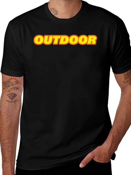 Outdoor Graphic Tee - Classic Crewneck Cotton T-Shirt