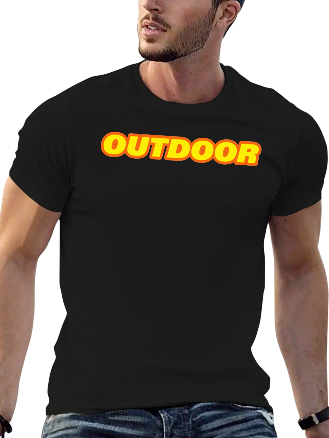 Outdoor Graphic Tee - Classic Crewneck Cotton T-Shirt
