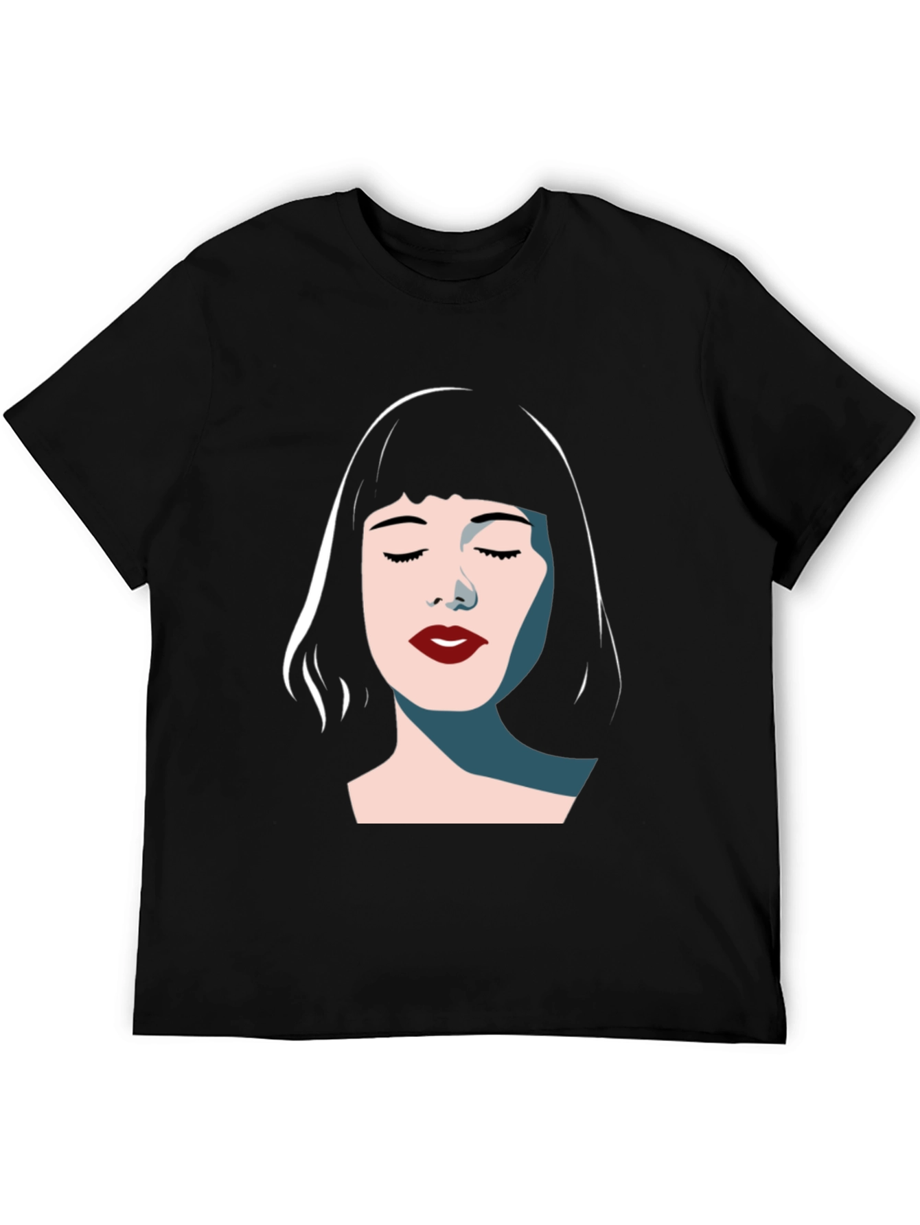 Minimalist Woman Graphic Tee - Modern Style