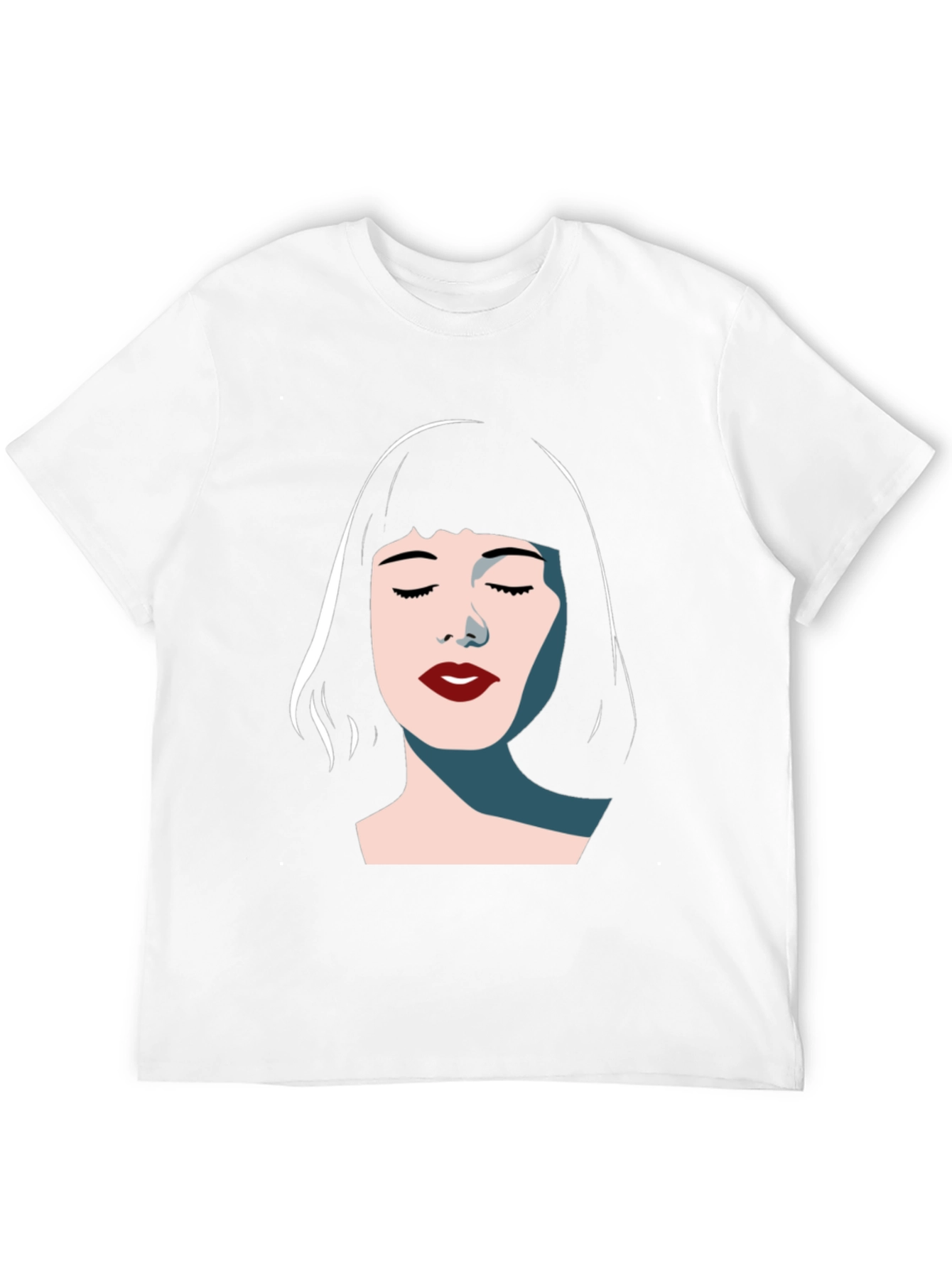 Minimalist Woman Graphic Tee - Modern Style