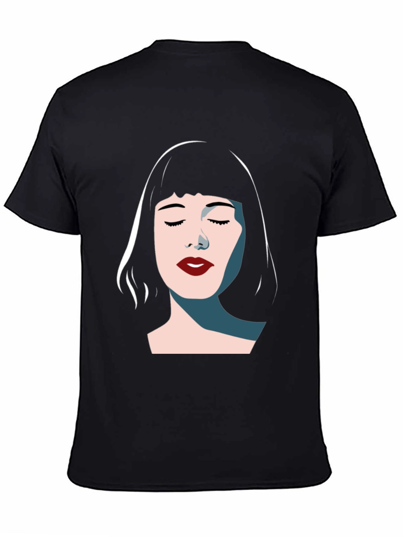 Minimalist Woman Graphic Tee - Modern Style