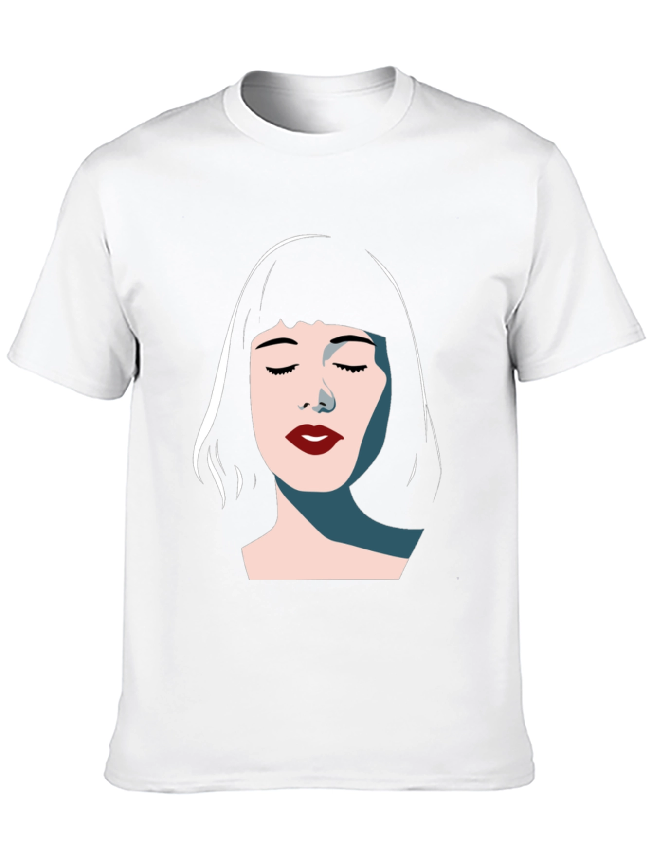 Minimalist Woman Graphic Tee - Modern Style